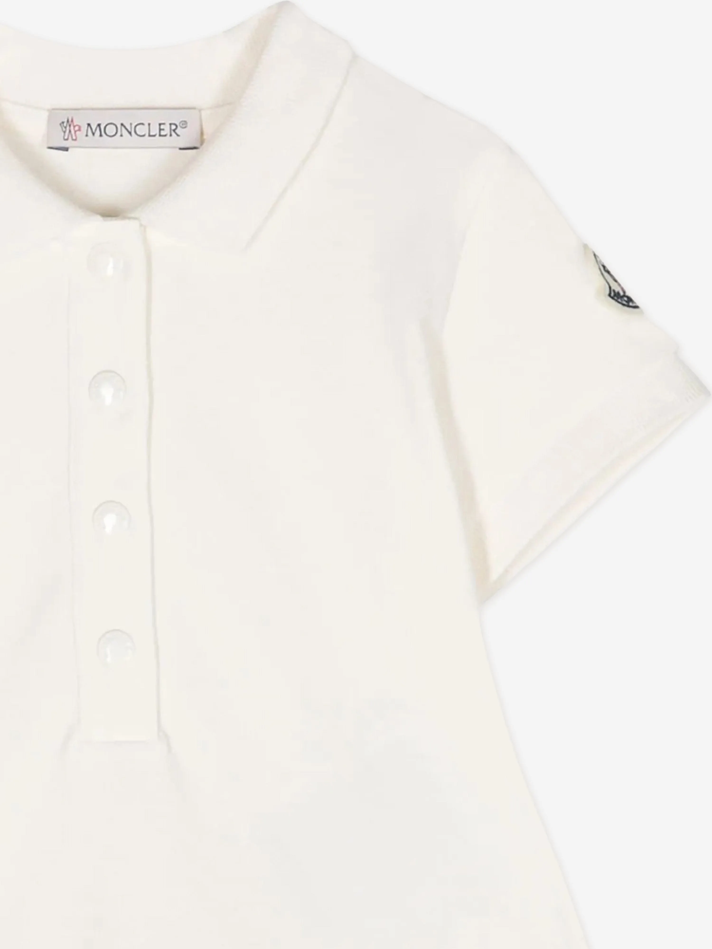 Baby Girls Polo Dress in Ivory