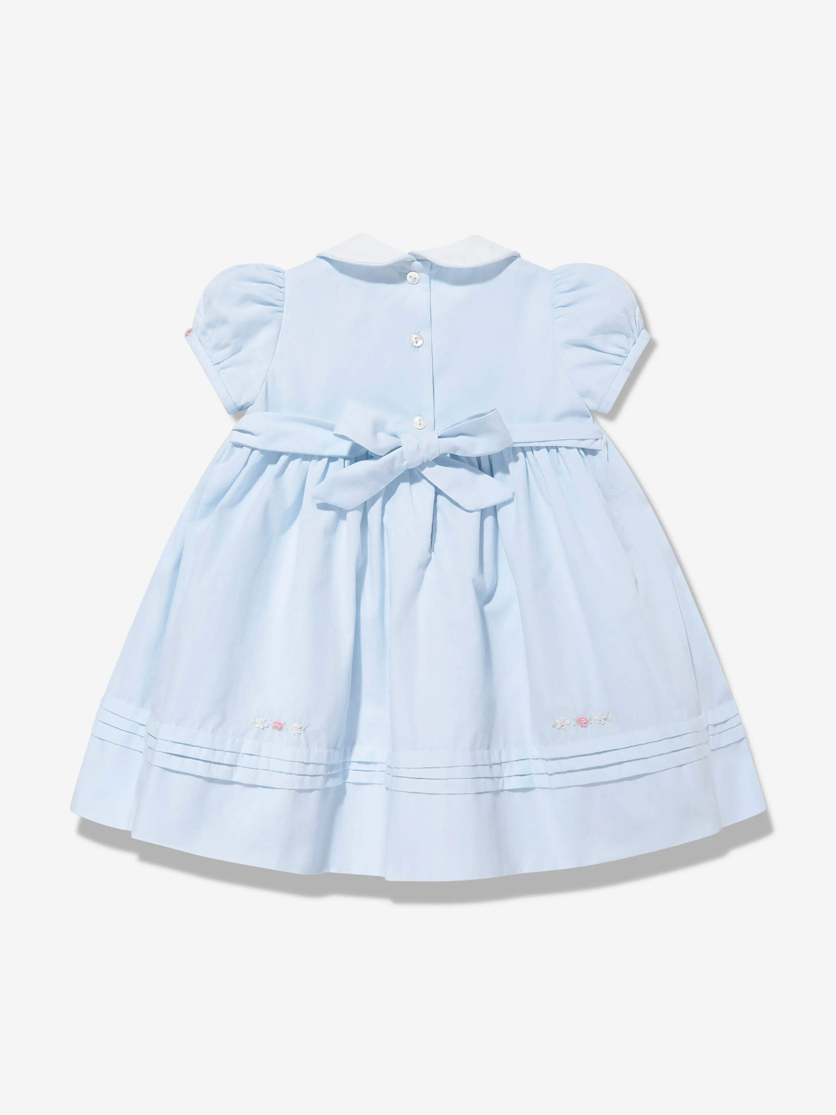 Baby Girls Smocked Dress in Blue