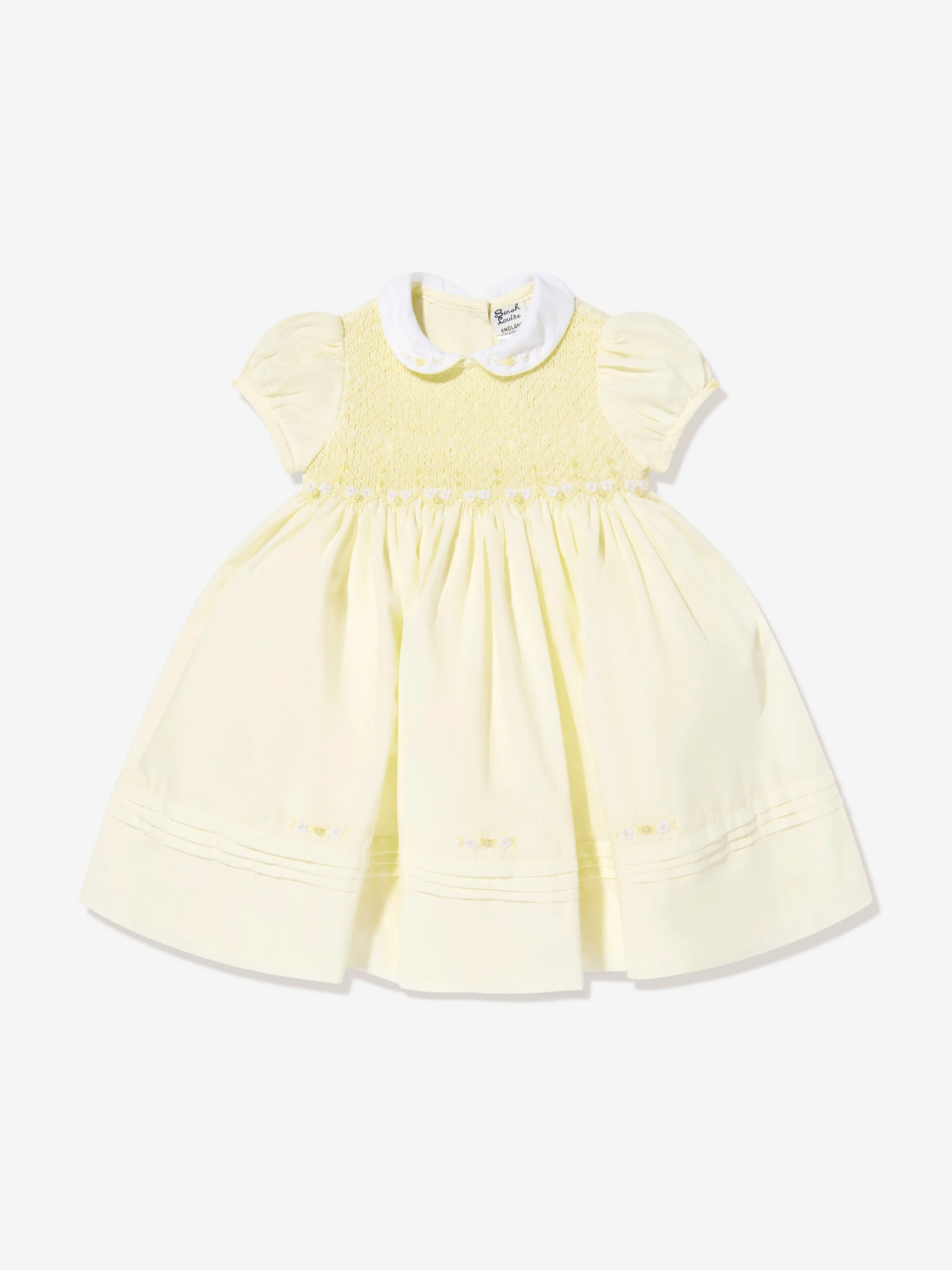 Baby Girls Smocked Dress in Yellow