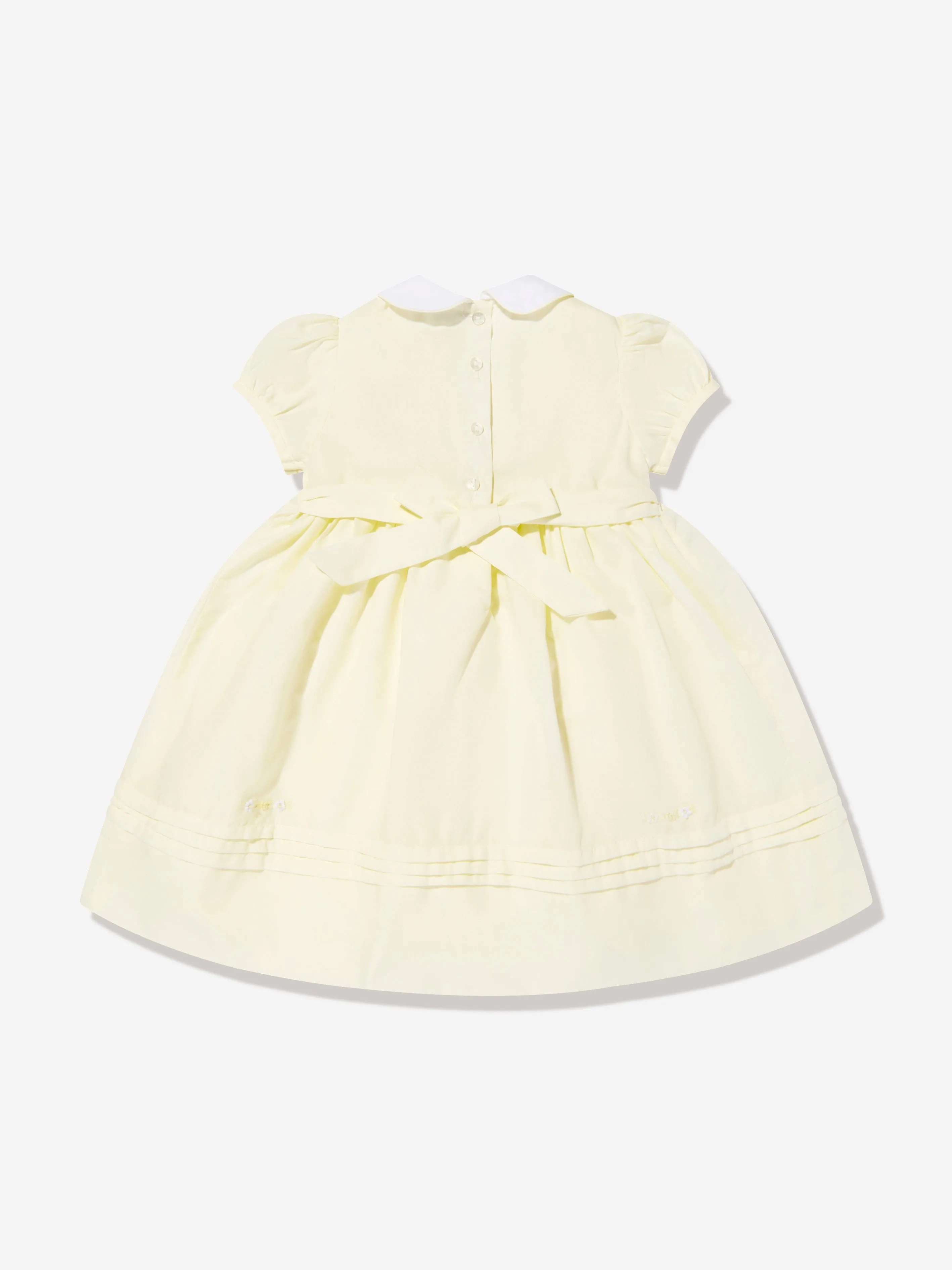 Baby Girls Smocked Dress in Yellow