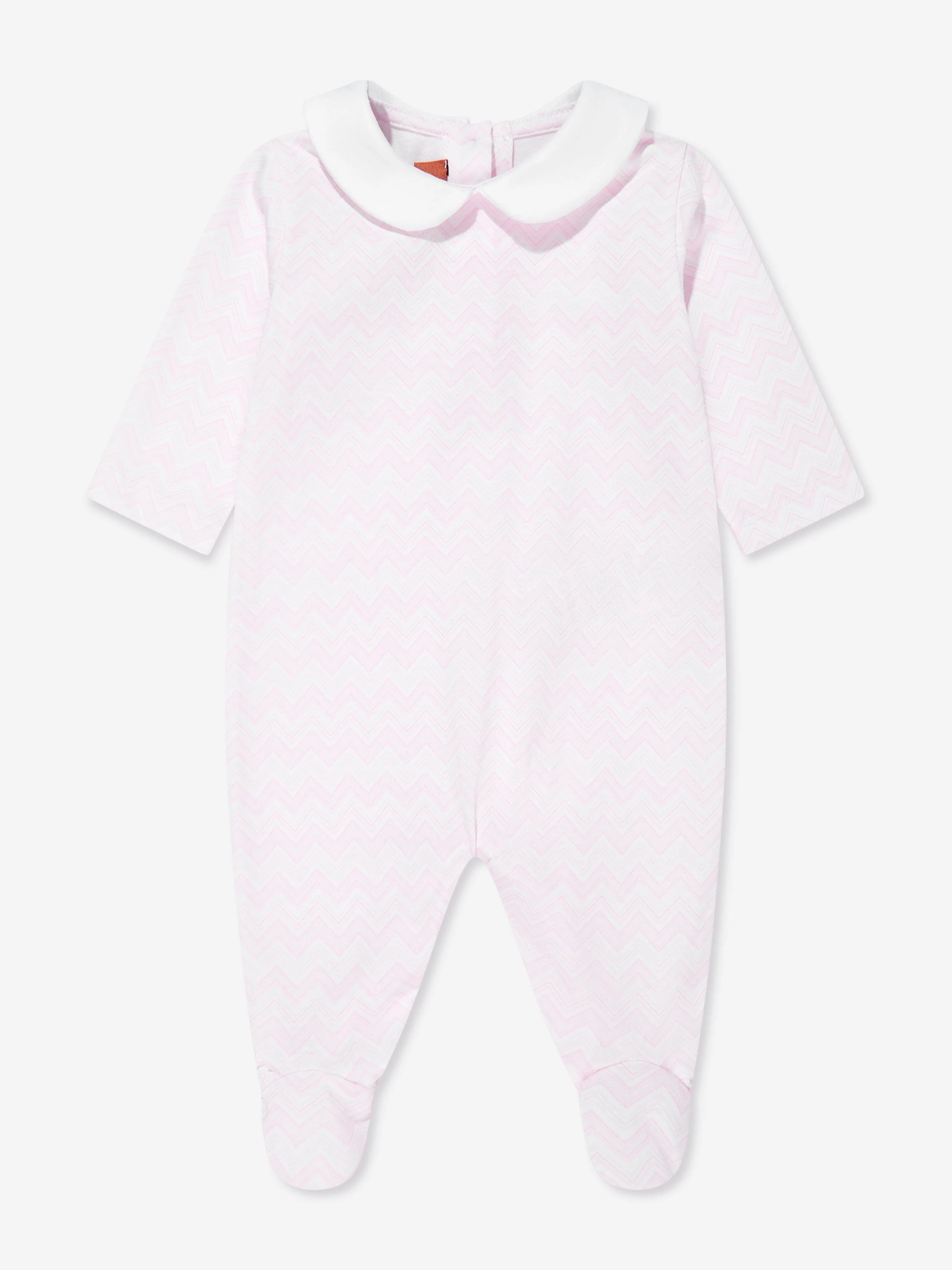 Baby Girls Zigzag Babygrow Set in Pink