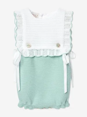 Baby Knitted Romper in Green