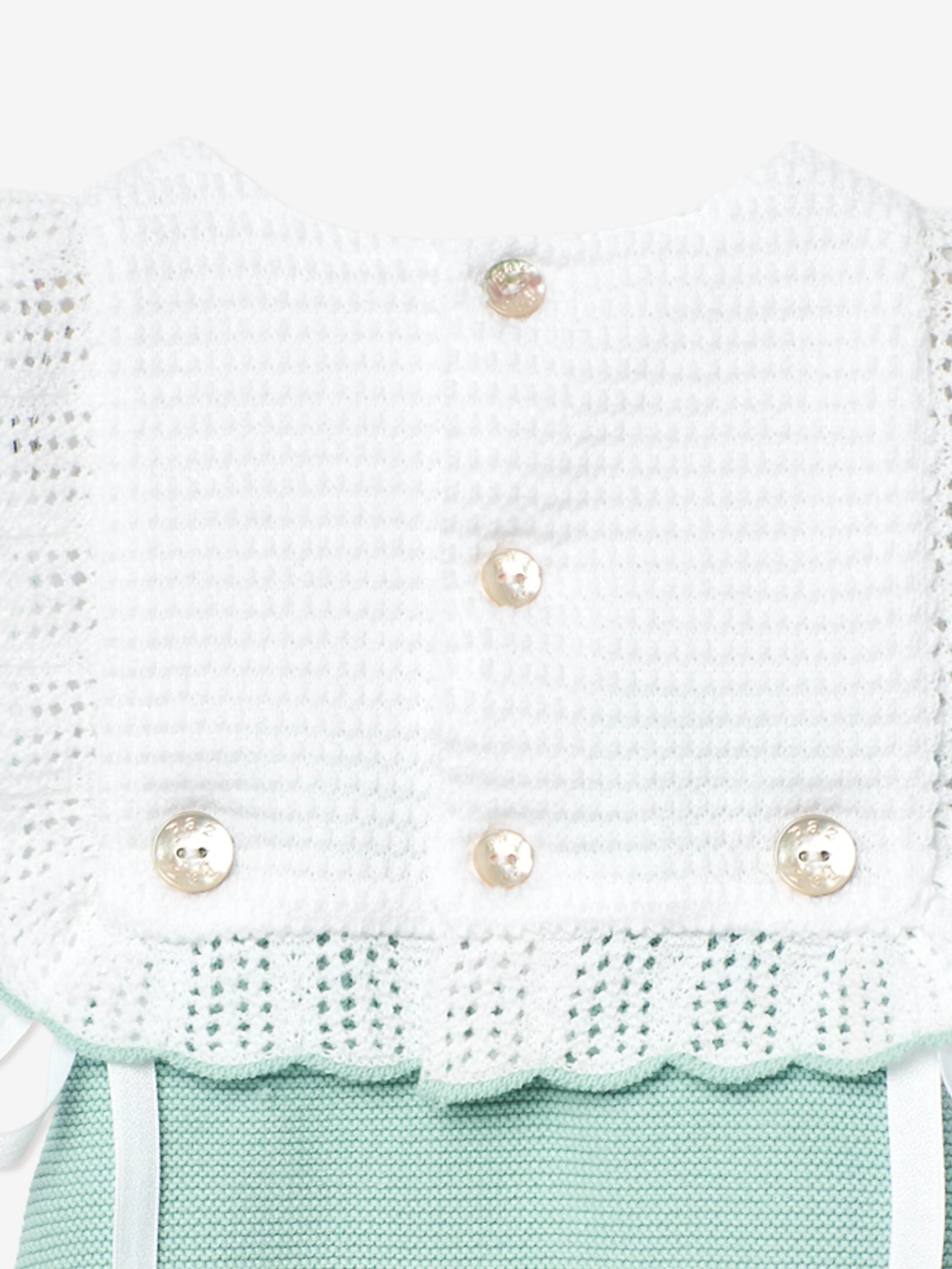 Baby Knitted Romper in Green