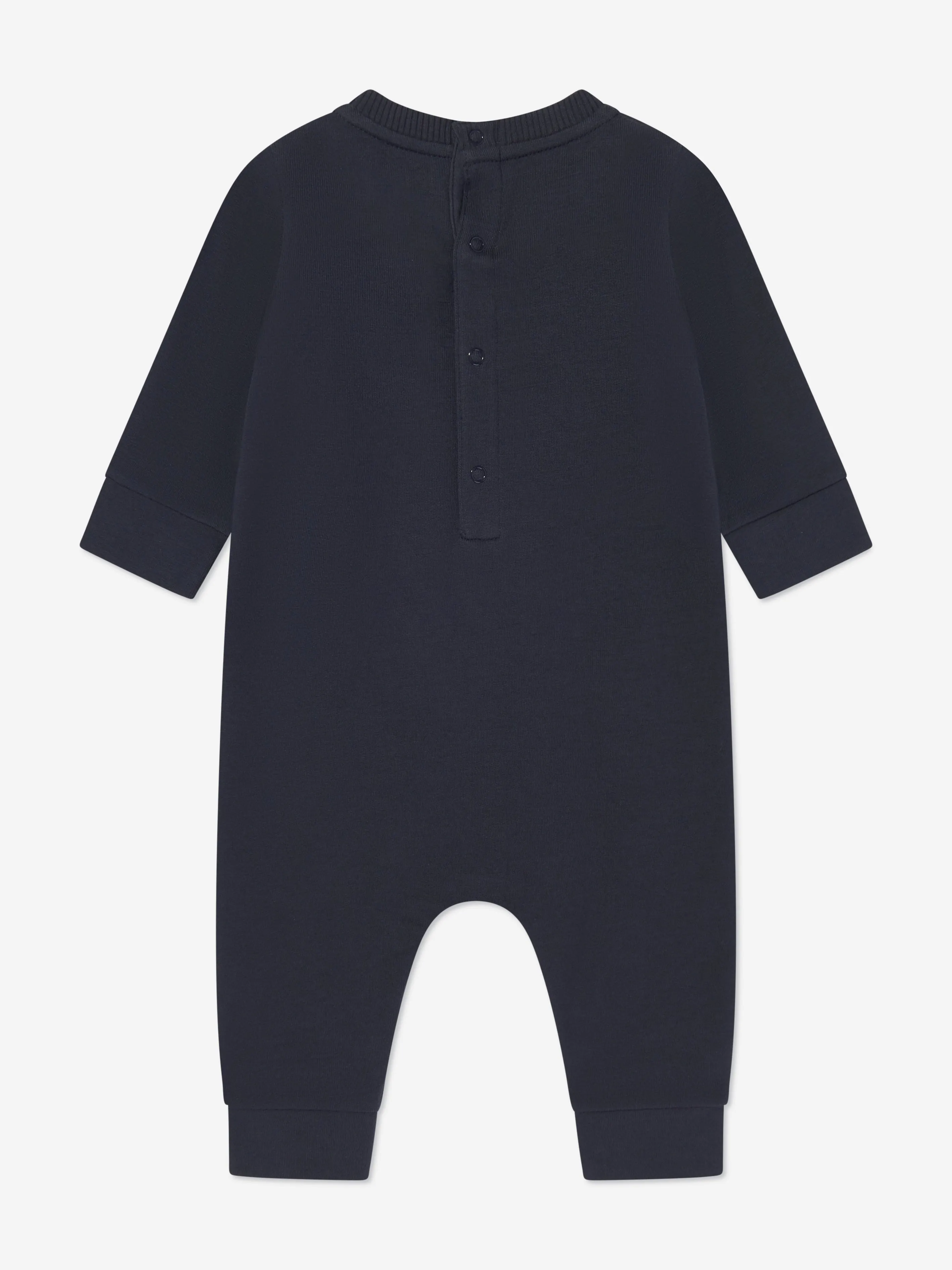 Baby Logo Romper in Navy