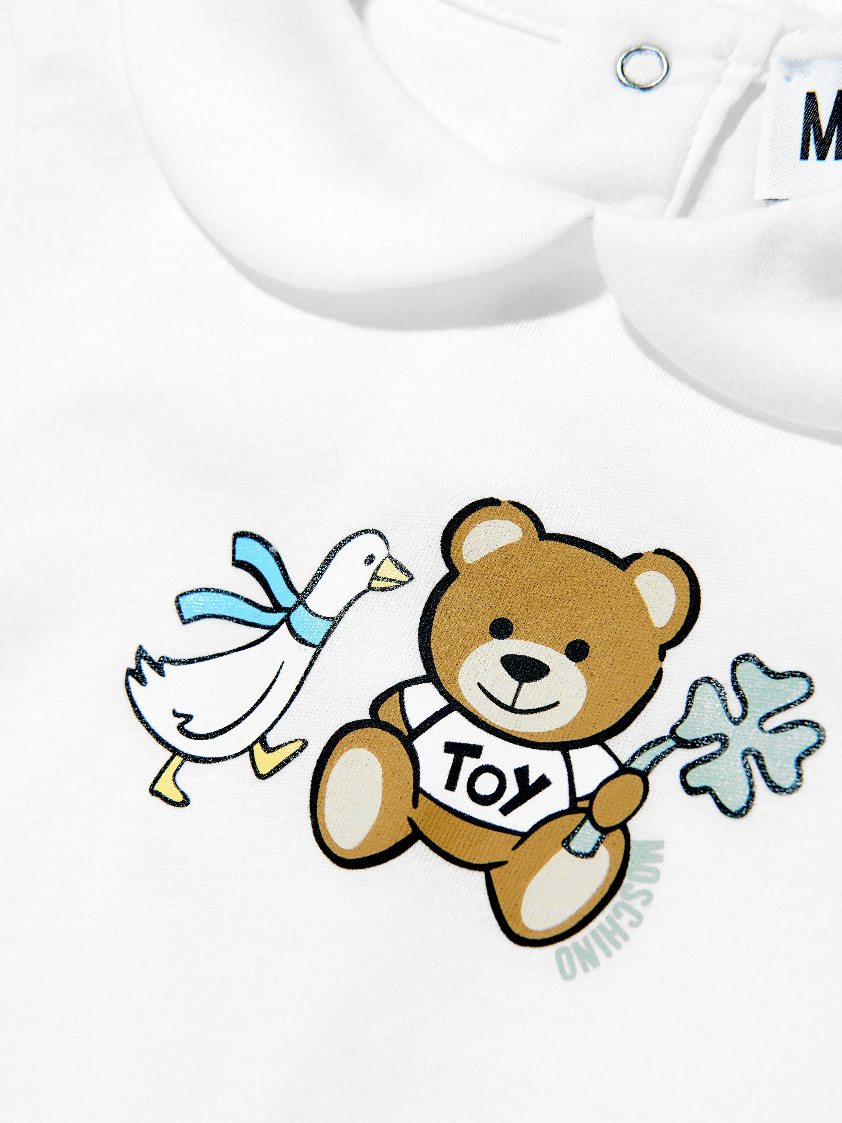 Baby Teddy Bear Romper in Ivory