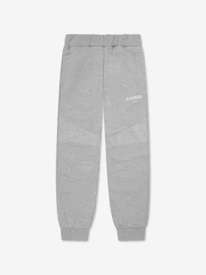 Balmain Boys Logo Joggers in Grey