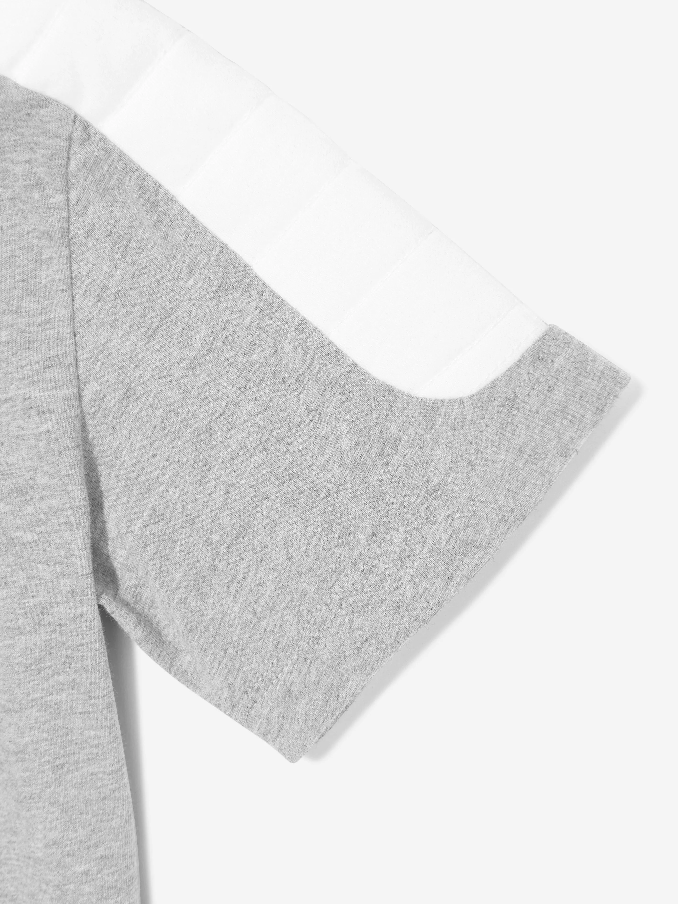 Balmain Boys Logo T-Shirt in Grey