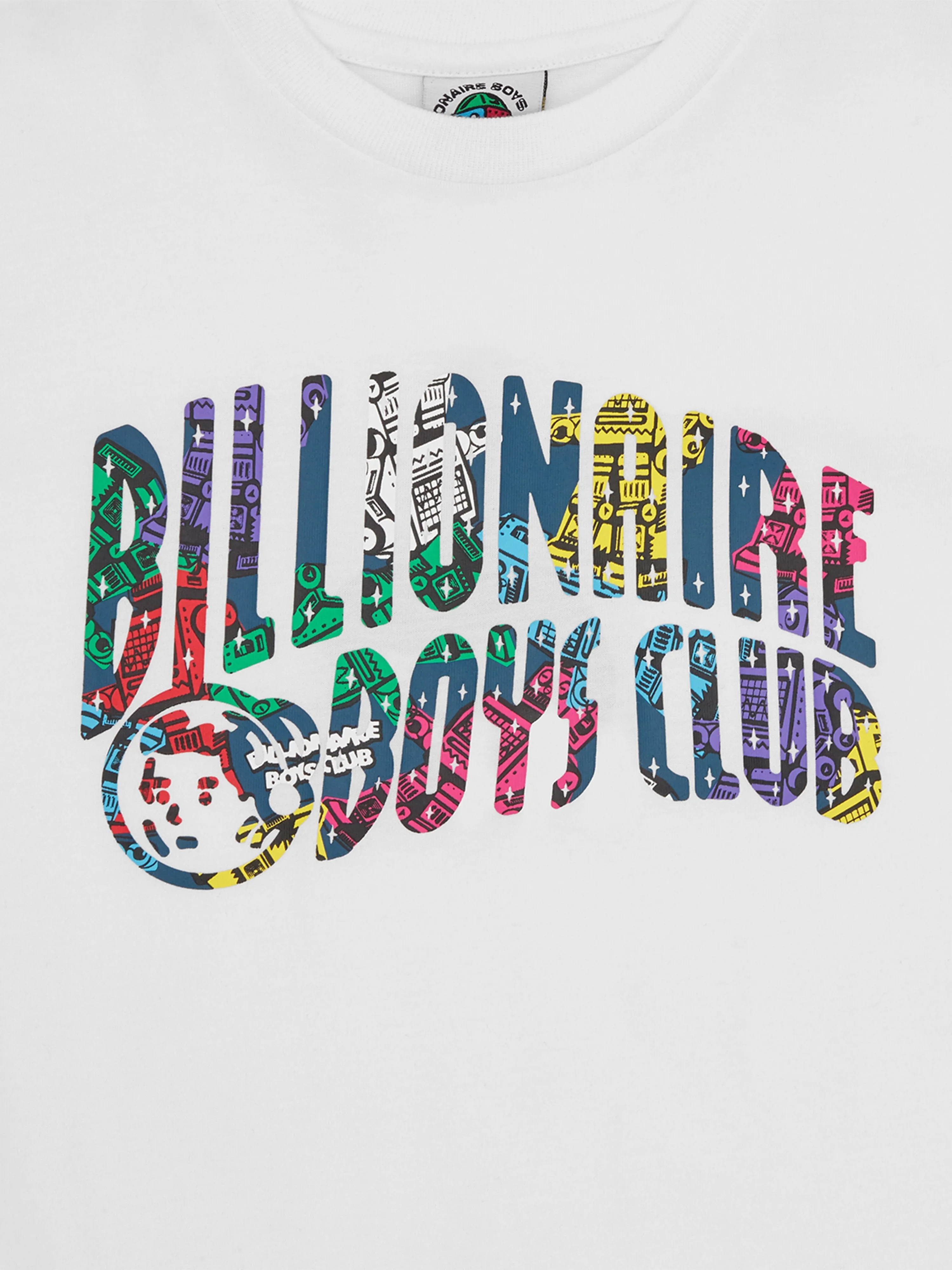 Billionaire Boys Club Kids Robot Arch Logo T-Shirt in White
