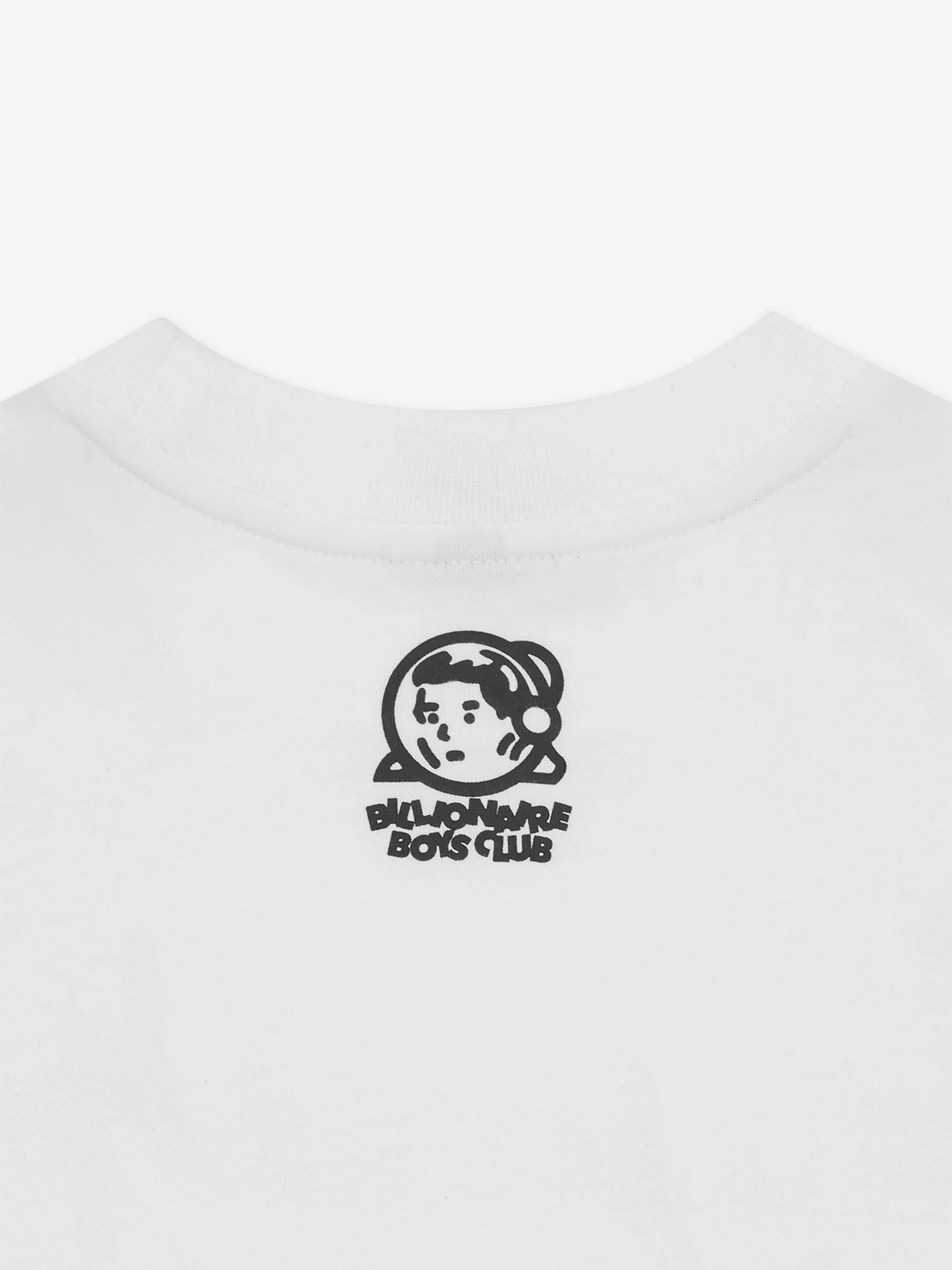 Billionaire Boys Club Kids Robot Text T-Shirt in White