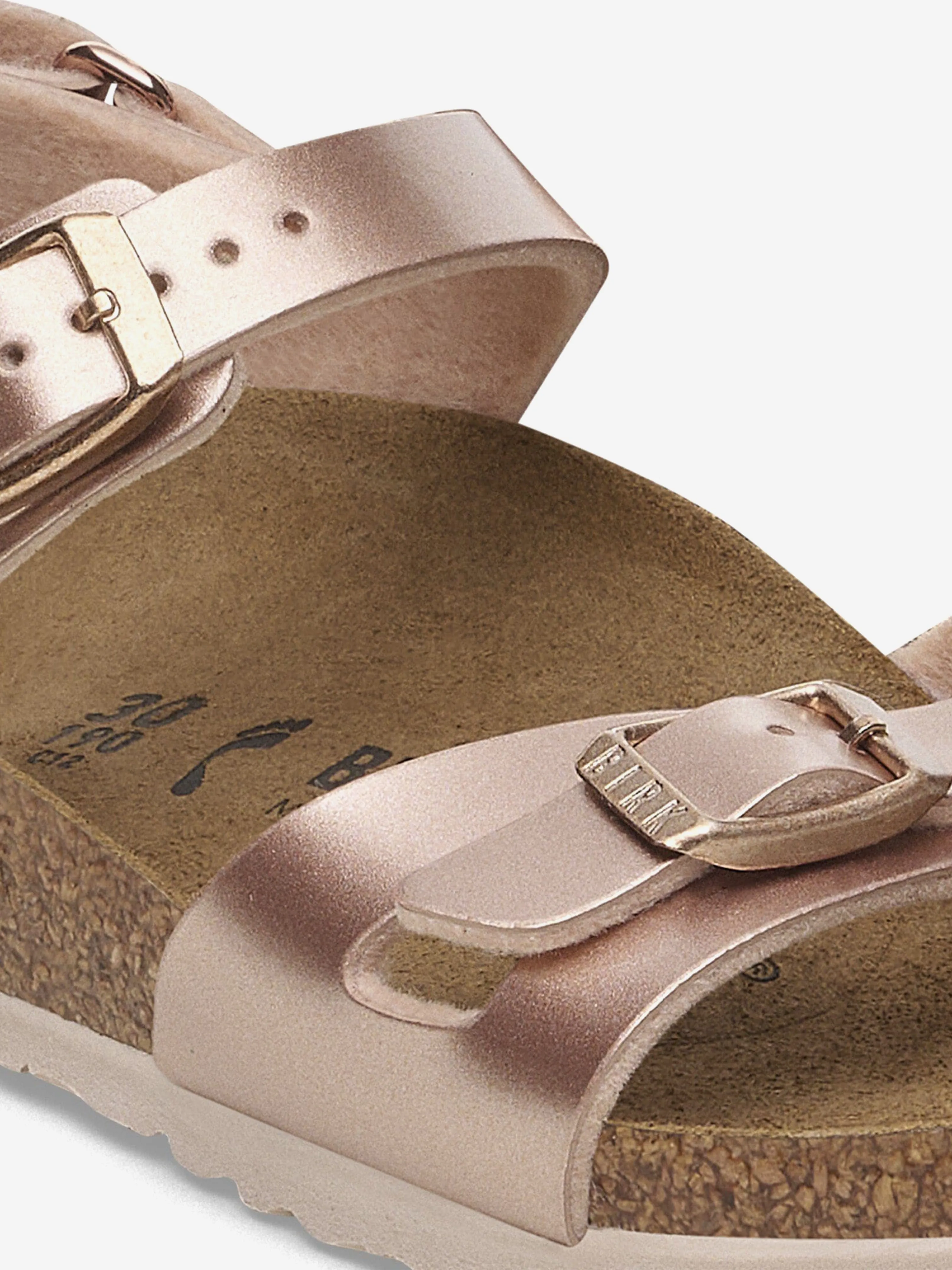 BIRKENSTOCK Girls Rio AS Metallic Sandals in Pink