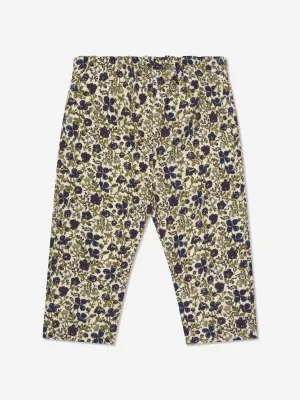 Bonpoint Baby Girls Tweety Floral Trouses in Beige