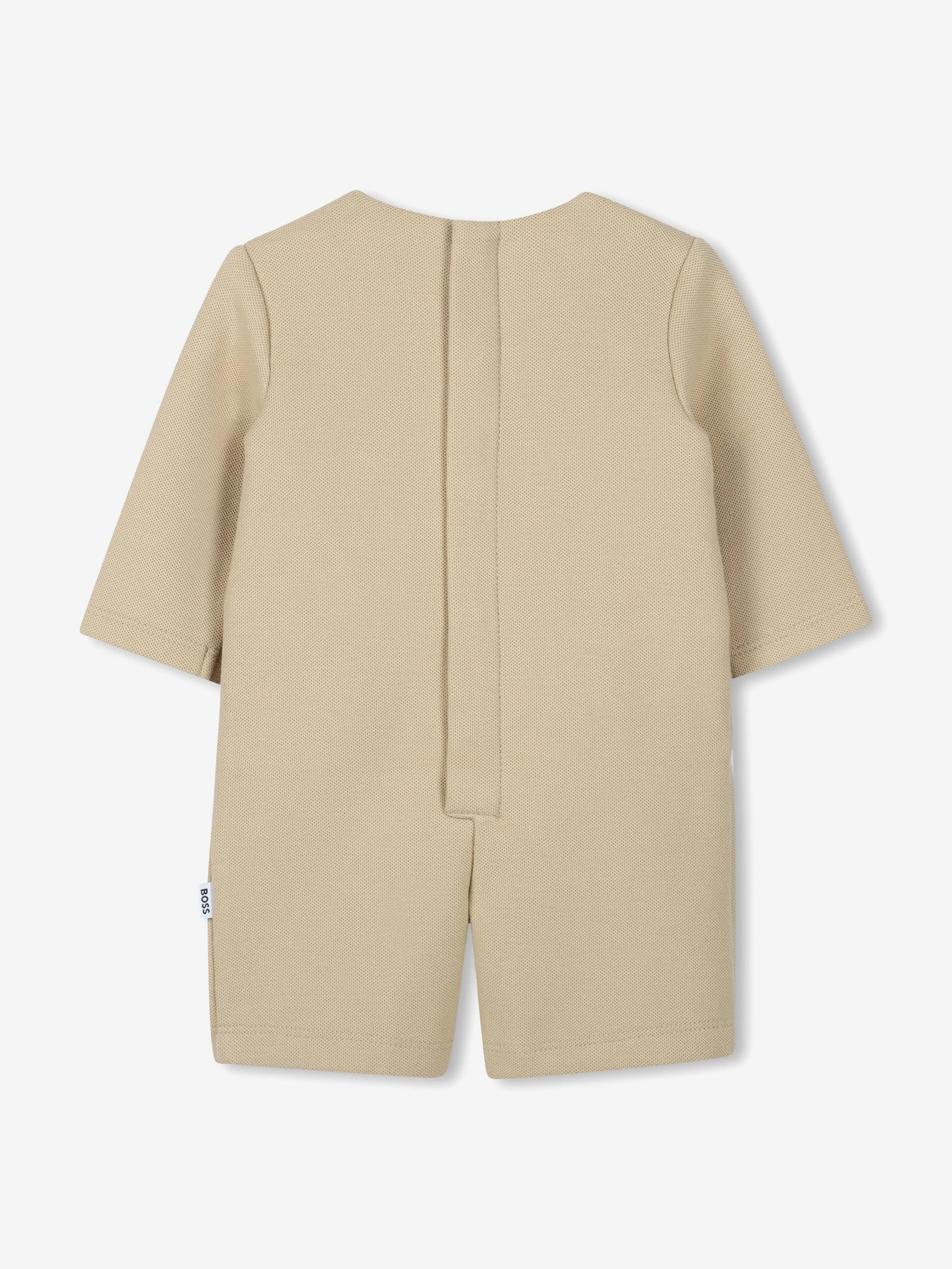 BOSS Baby Boys 3-in-1 Short Suit Coverall in Beige
