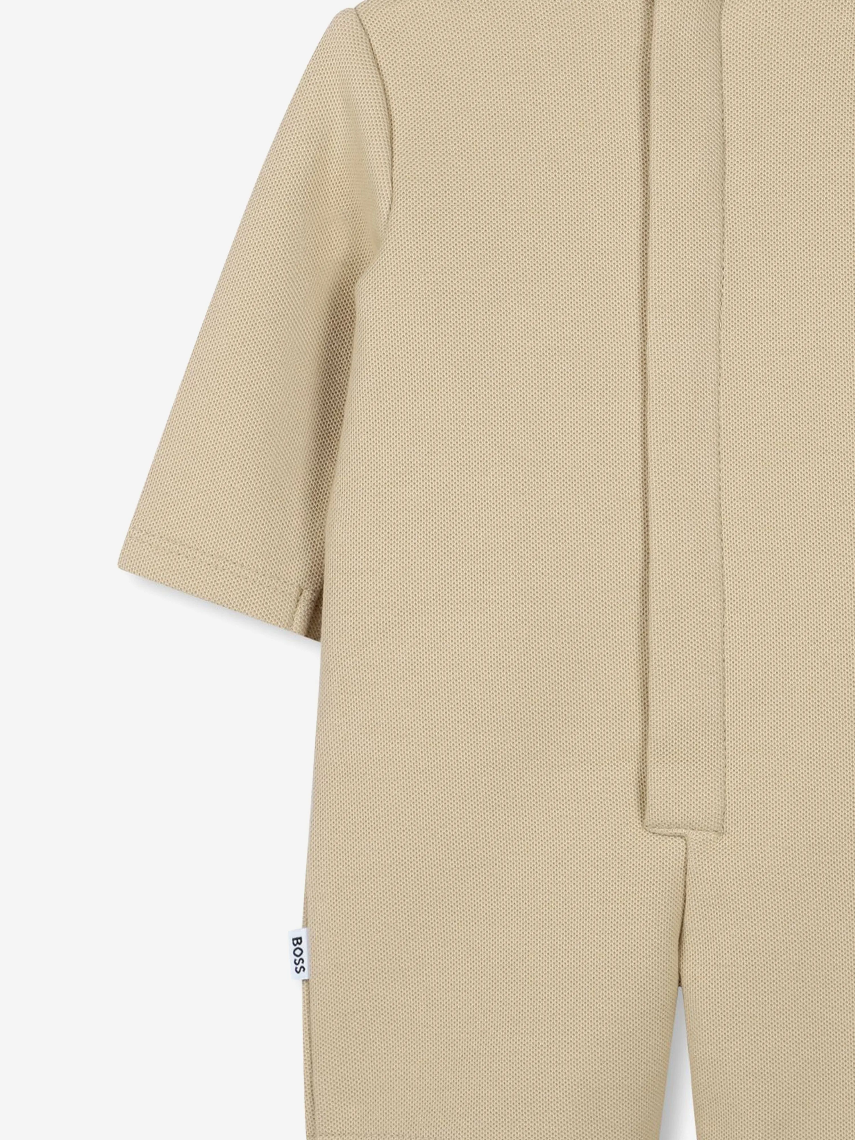 BOSS Baby Boys 3-in-1 Short Suit Coverall in Beige