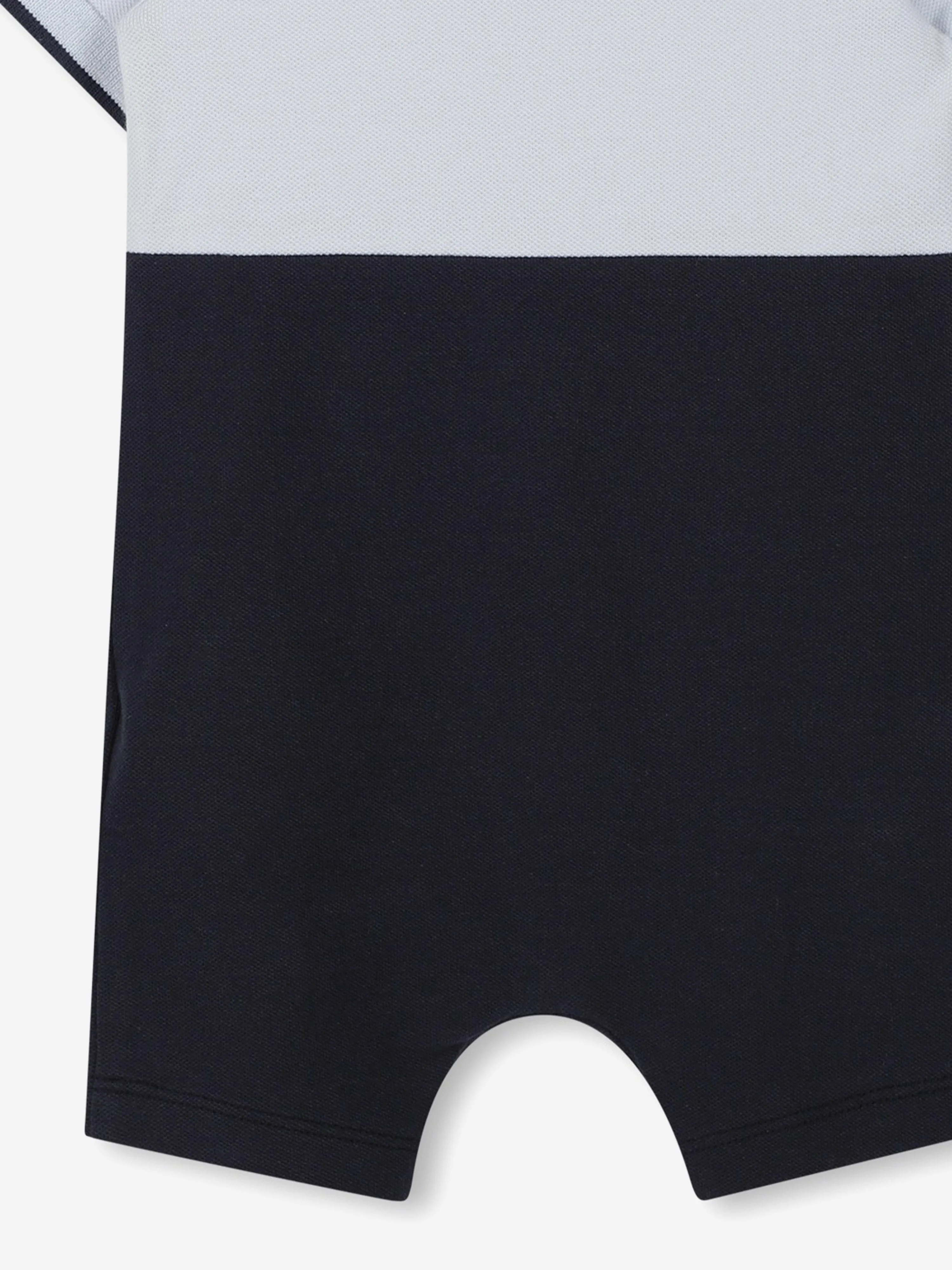 BOSS Baby Boys Logo Print Romper in Navy
