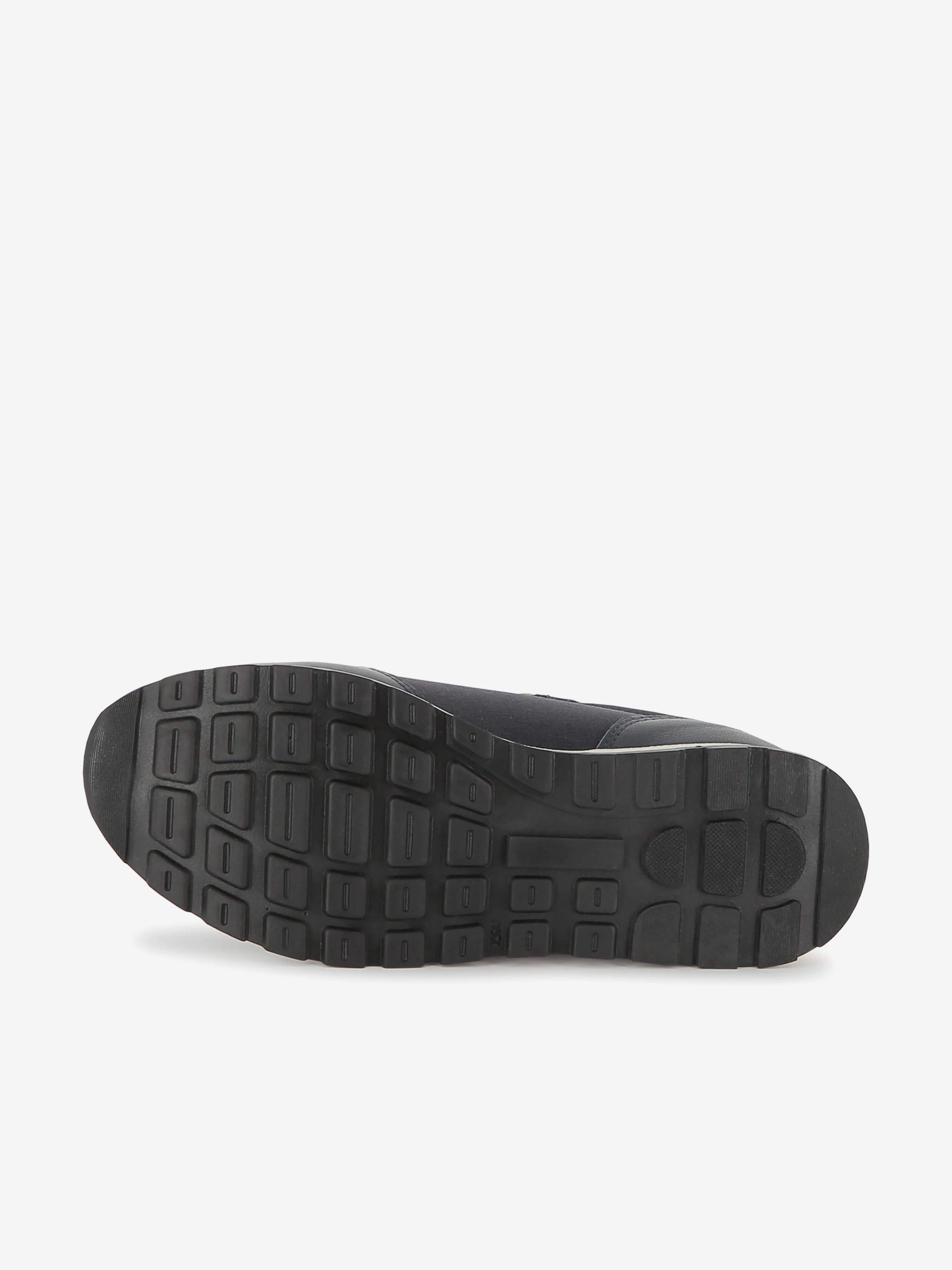 BOSS Boys Lace Up Logo Trainers in Navy