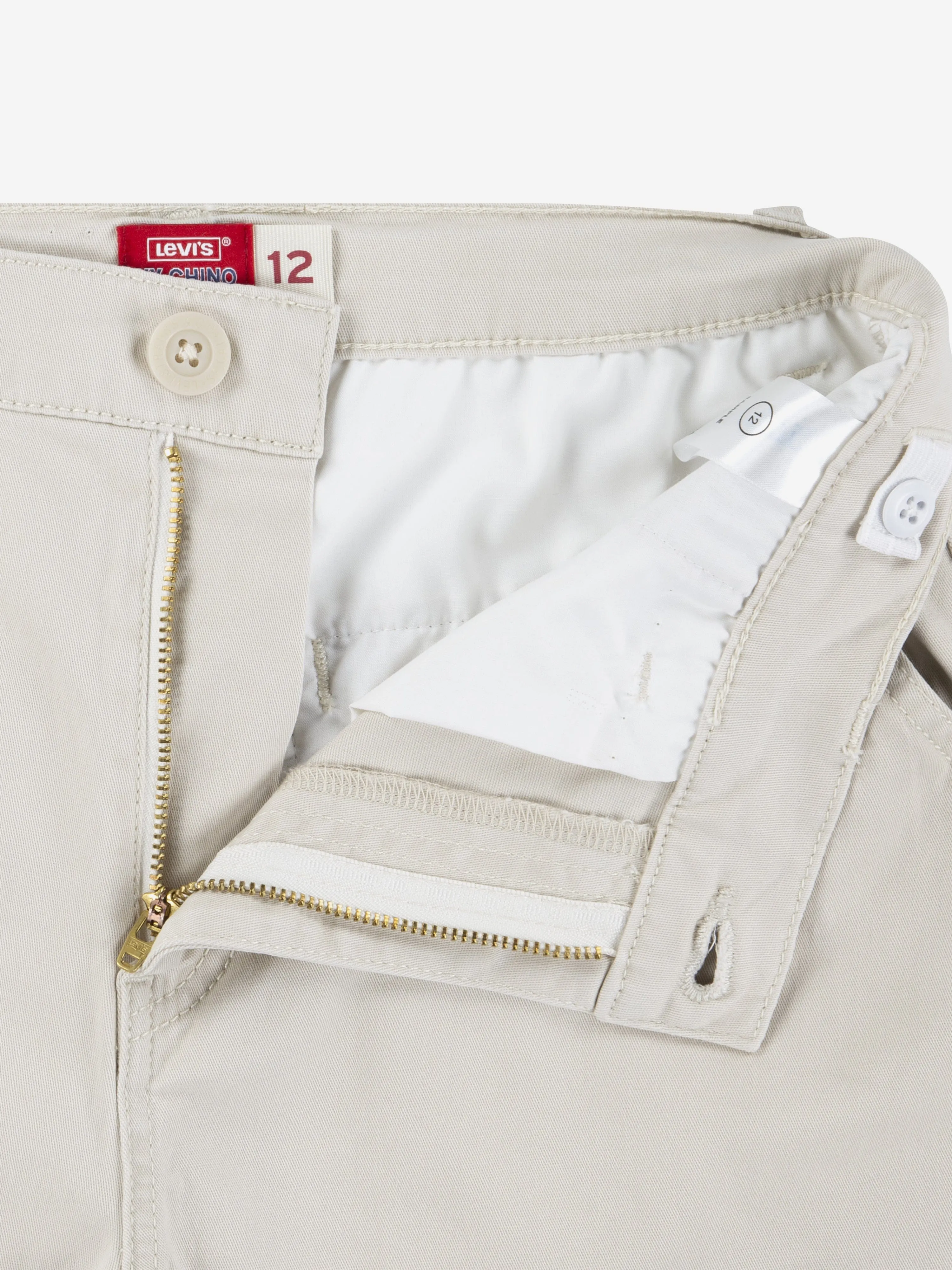 Boys Authentic Chino Shorts in Beige