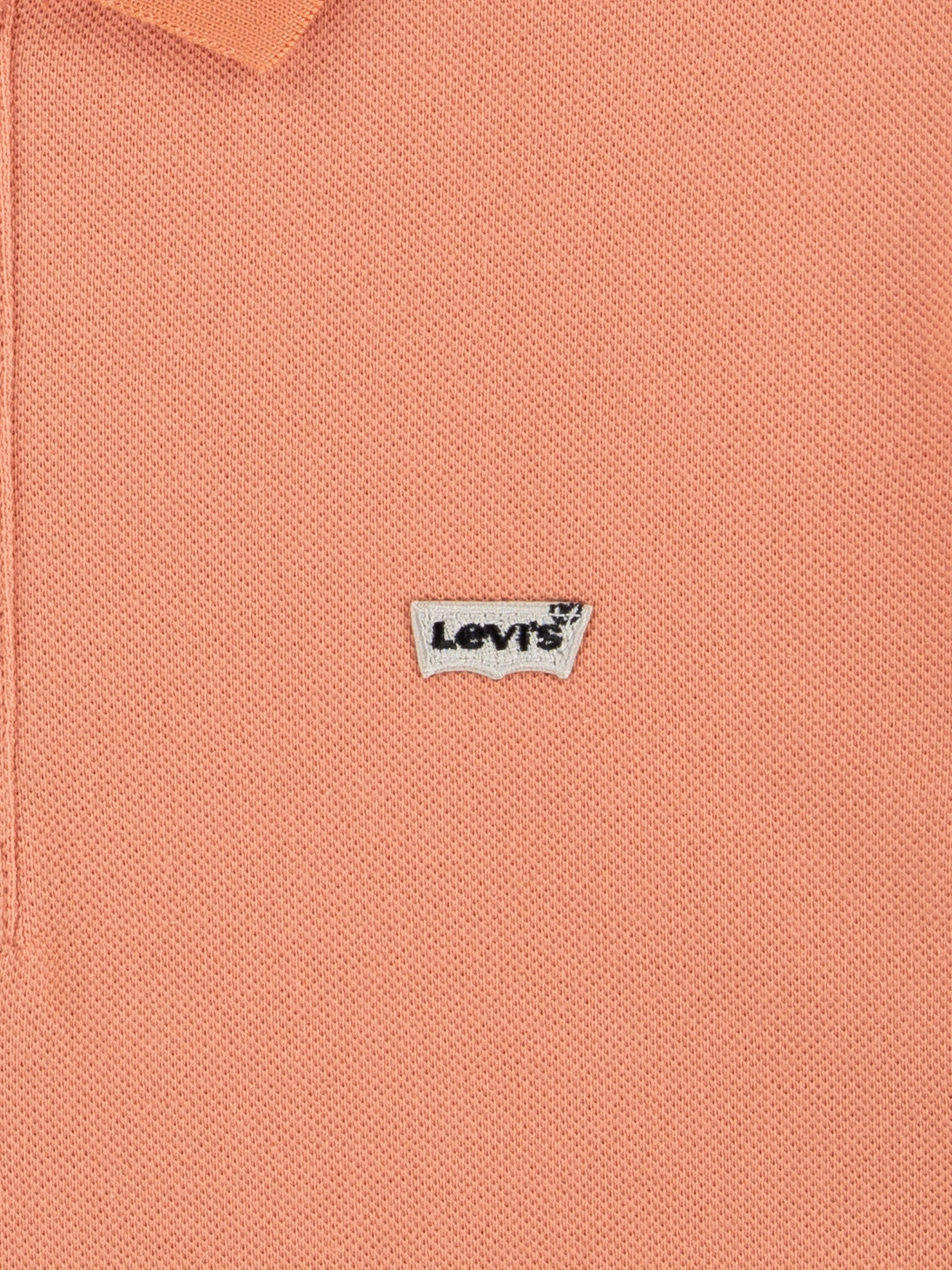 Boys Back Neck Tape Polo Shirt in Orange