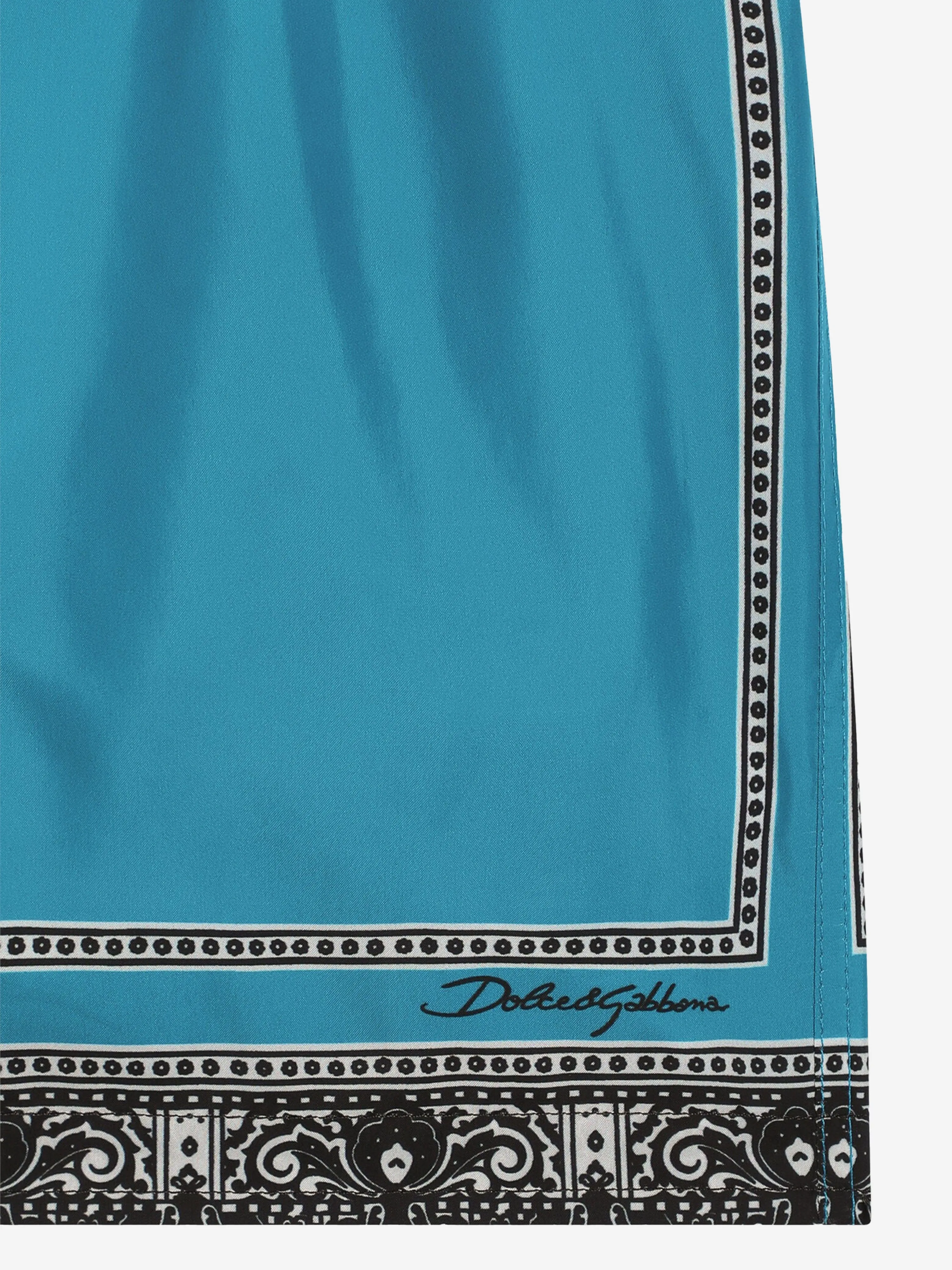 Boys Bandana Print Swim Shorts in Blue