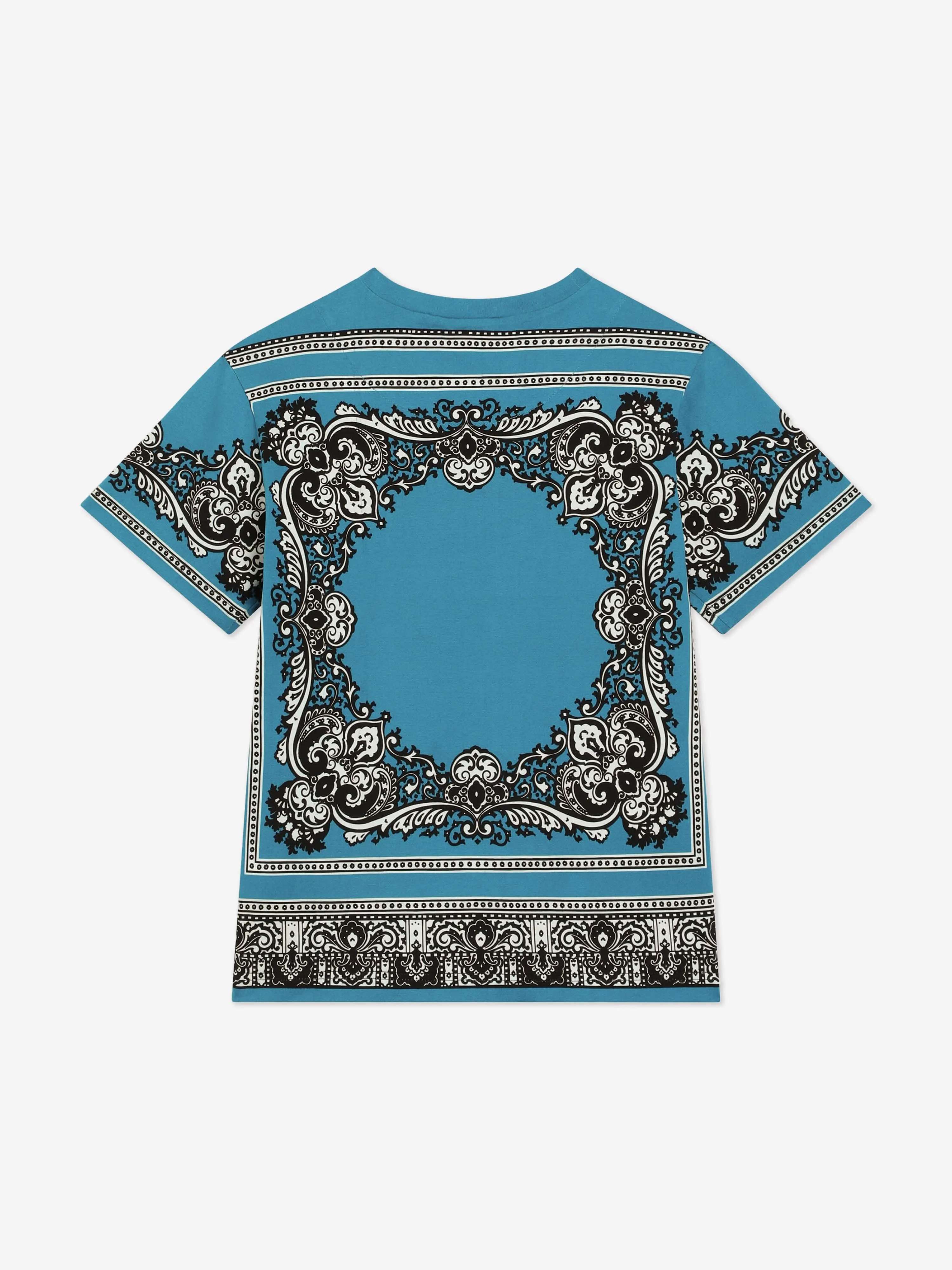 Boys Bandana Print T-Shirt in Blue