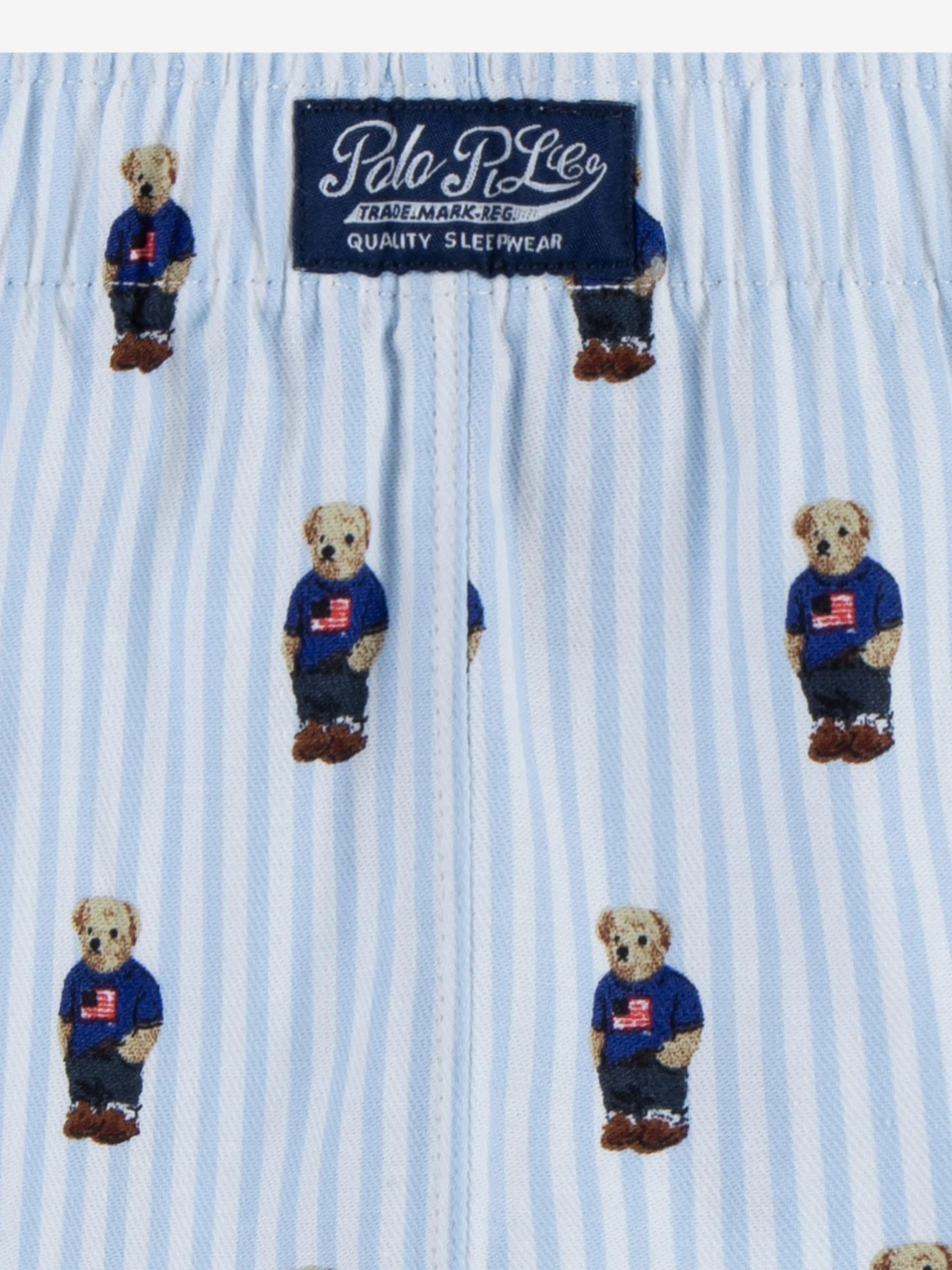 Boys Bear Short Pyjamas Set in Blue