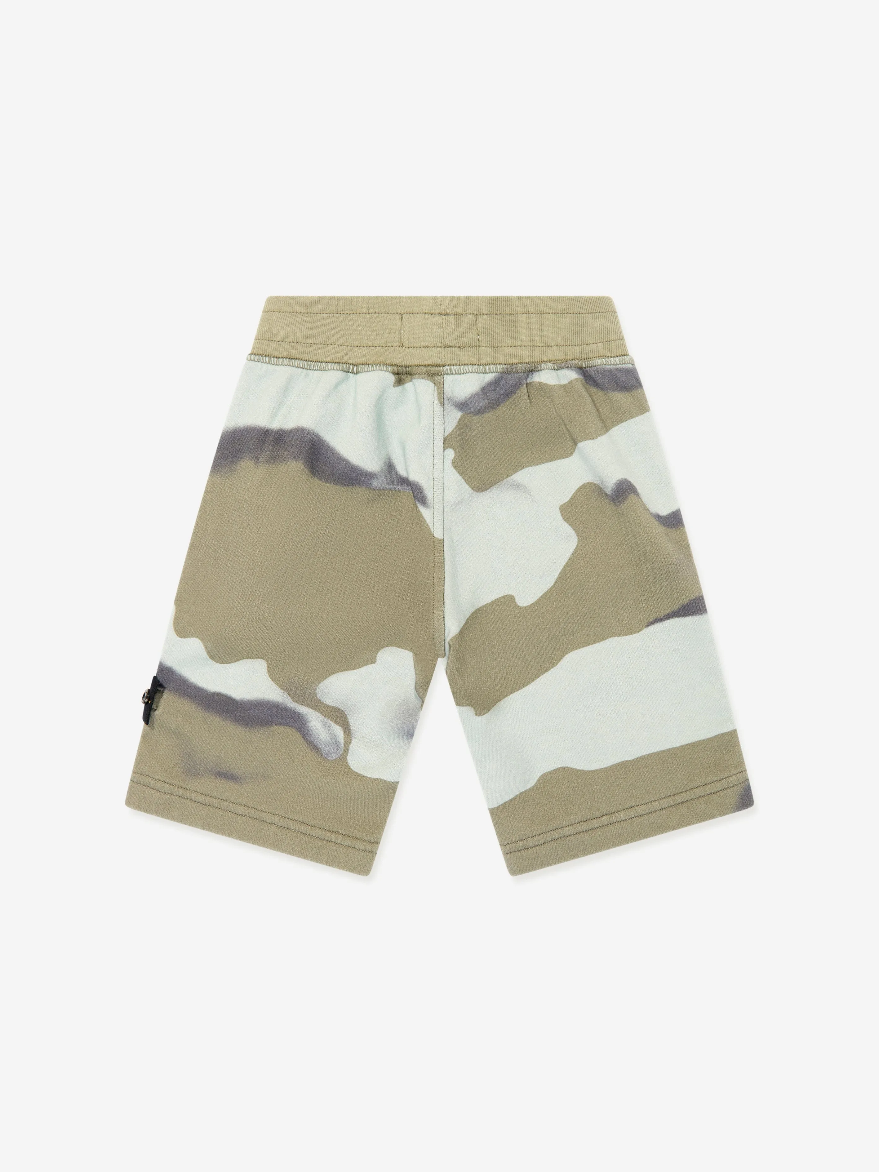 Boys Camo Logo Shorts in Blue