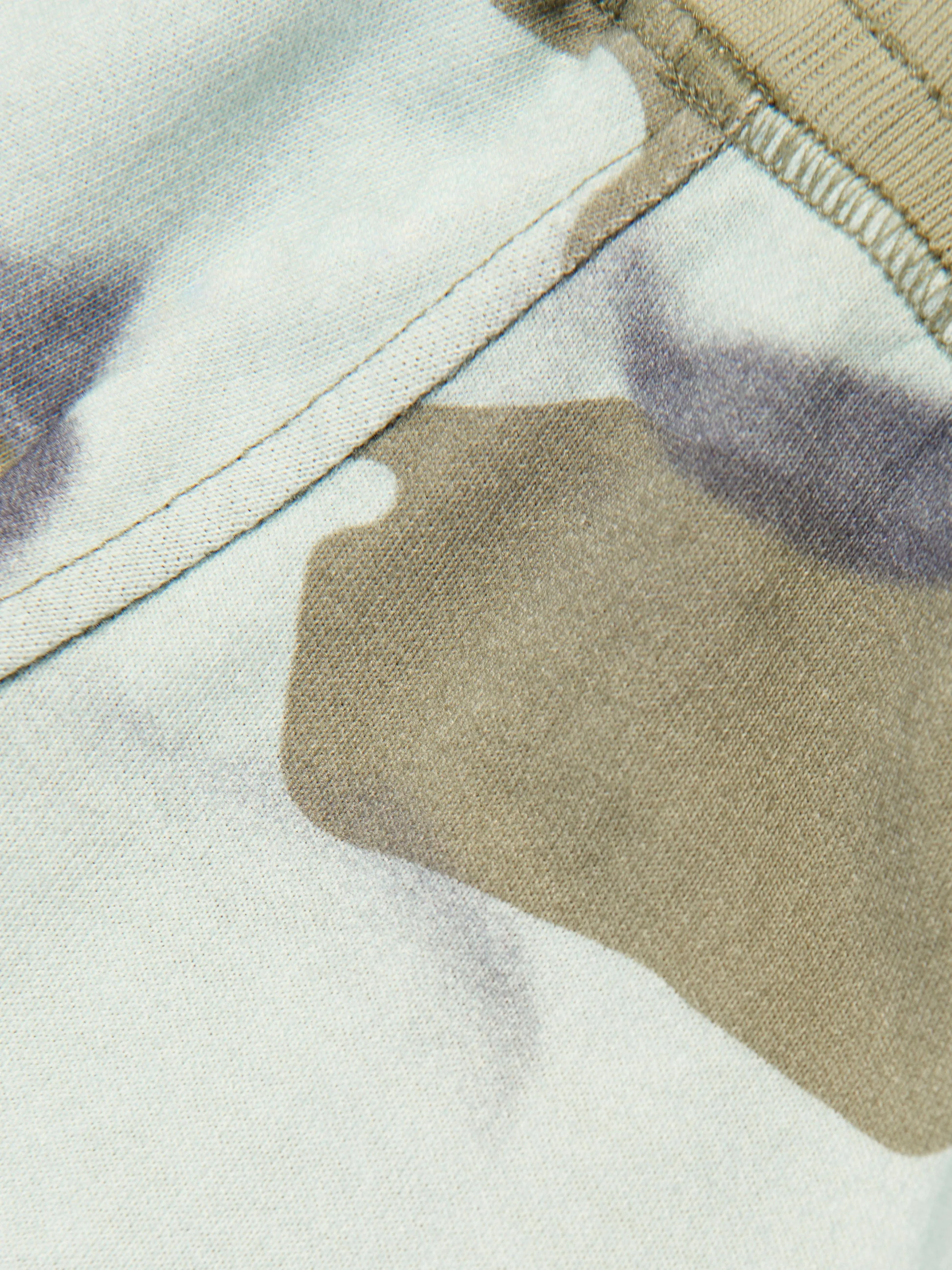Boys Camo Logo Shorts in Blue