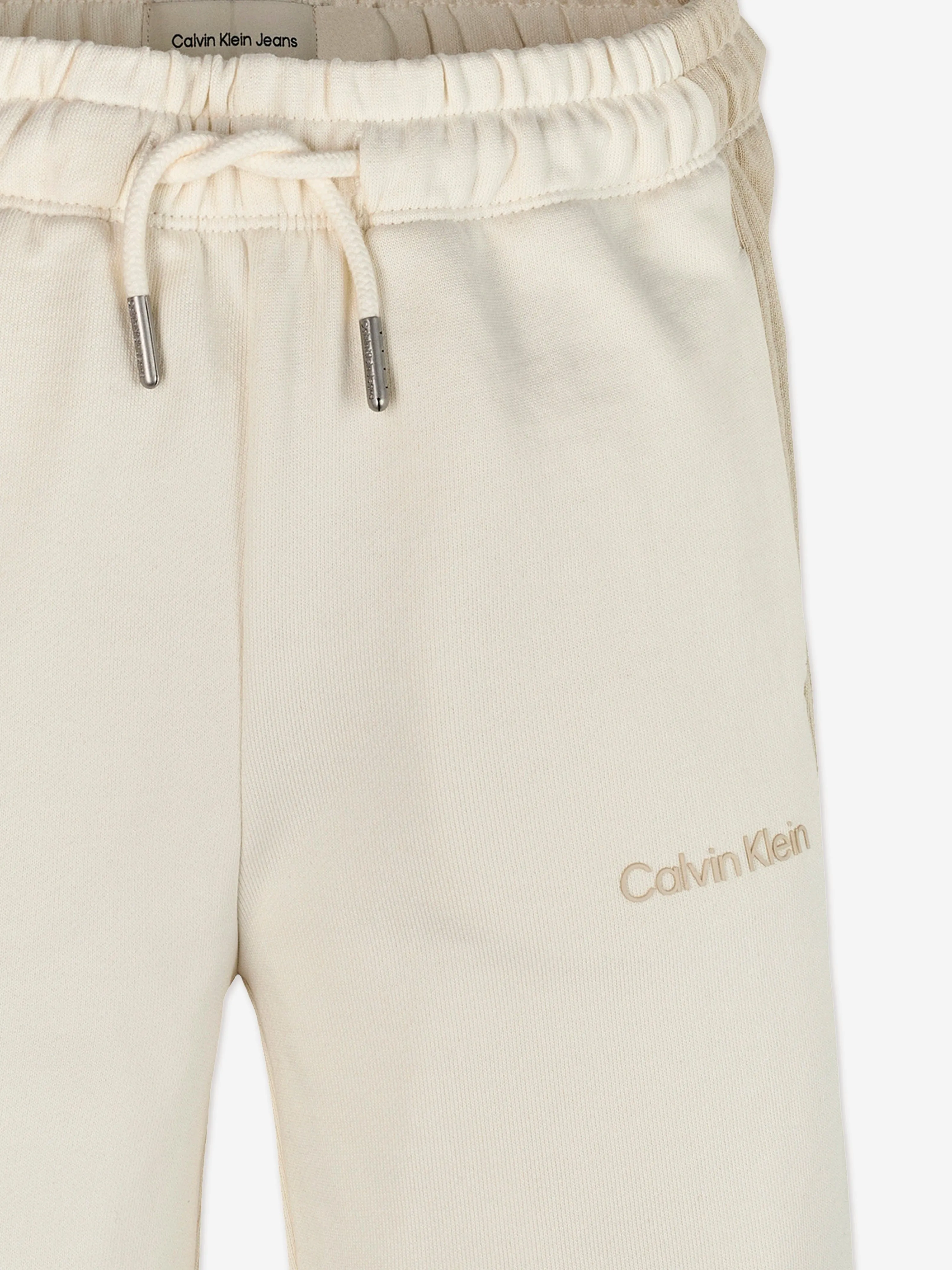 Boys Colourblock Relaxed Shorts in Ivory