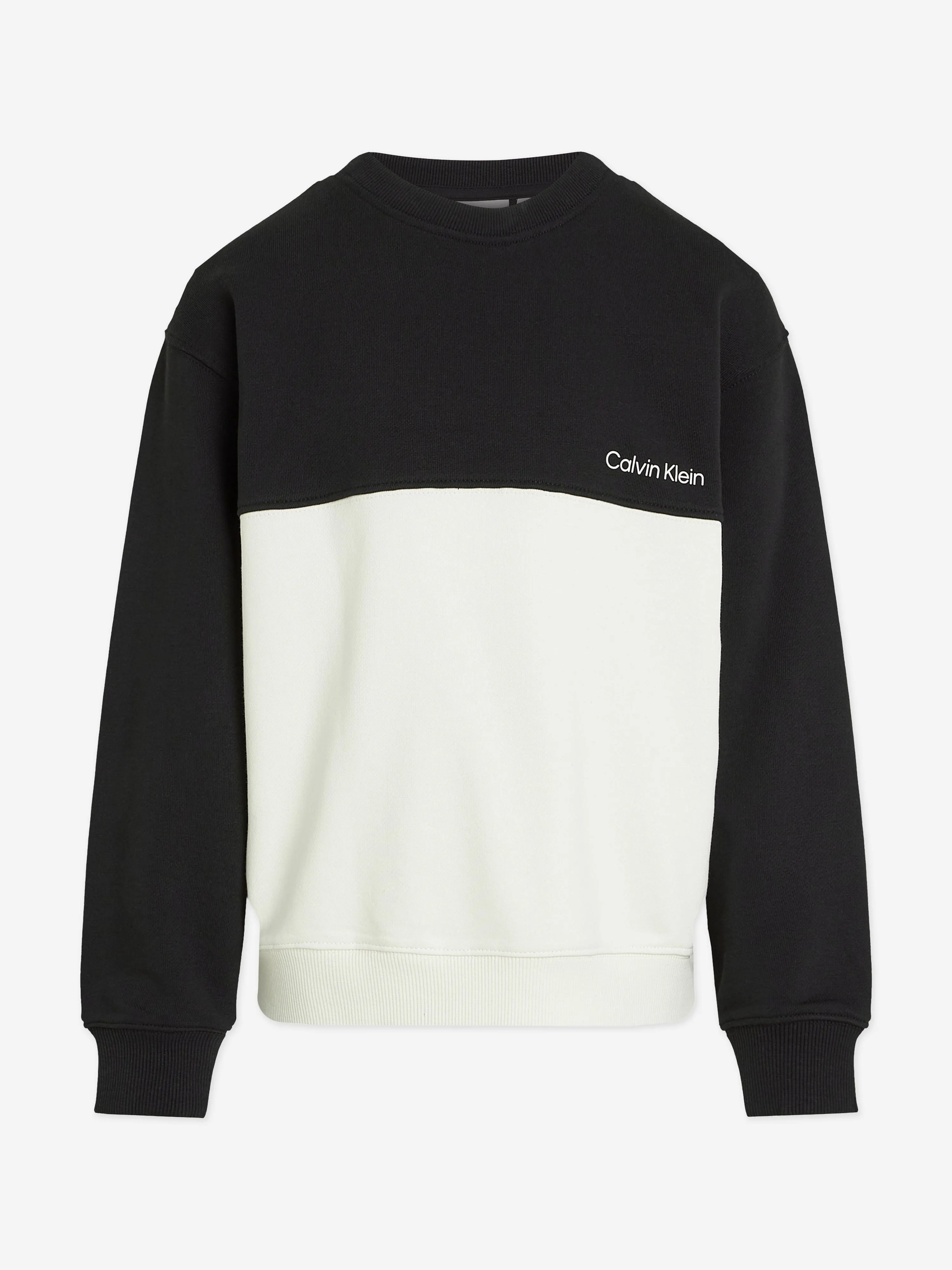 Boys Colourblock Sweatshirt in Black