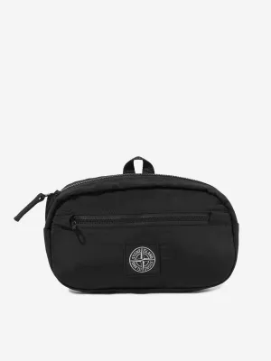 Boys Compass Logo Belt Bag in Black (23cm)