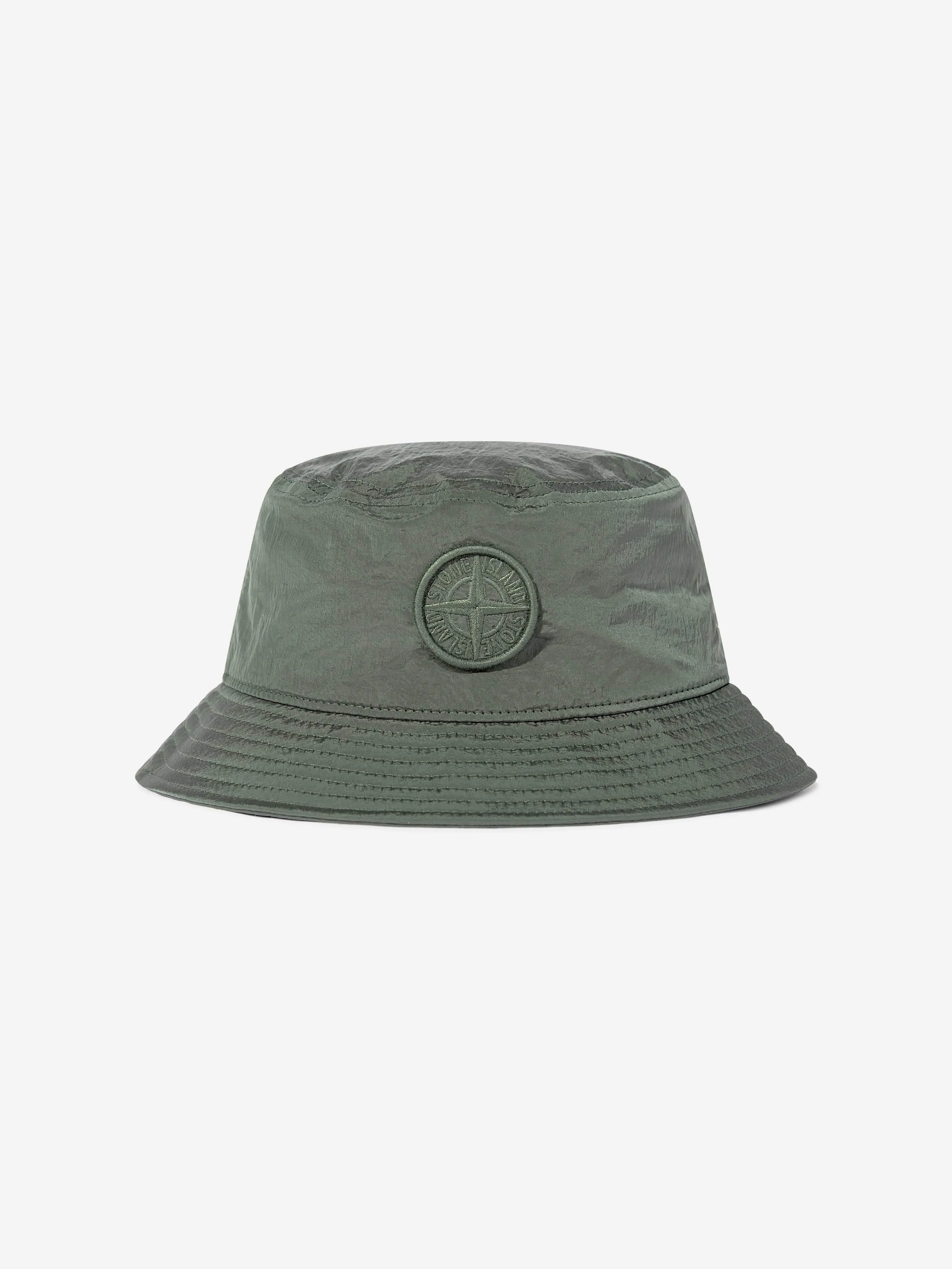 Boys Compass Logo Bucket Hat in Green