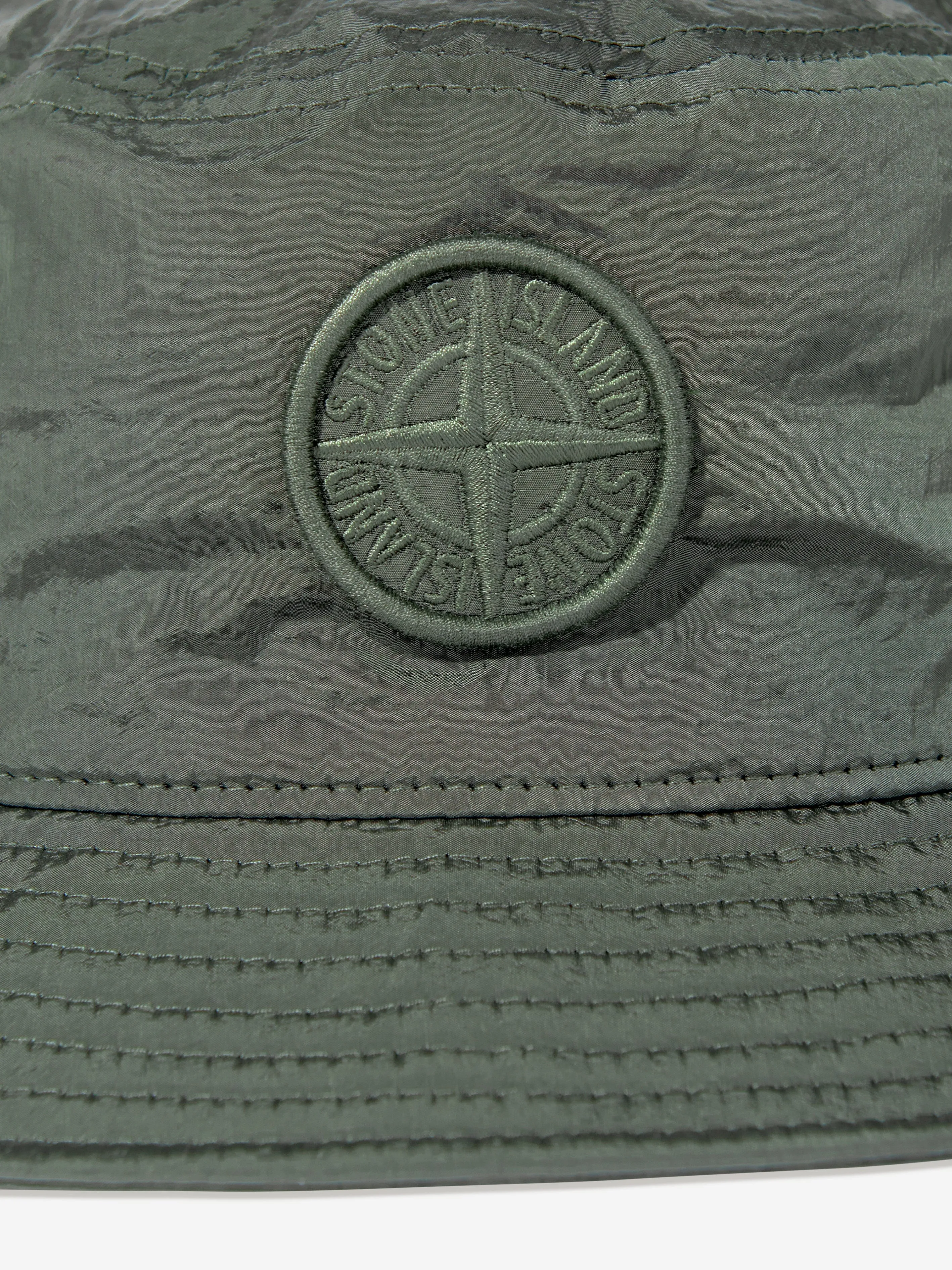 Boys Compass Logo Bucket Hat in Green