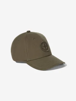 Boys Compass Logo Cap in Green