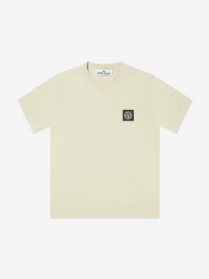 Boys Compass Logo T-Shirt in Beige