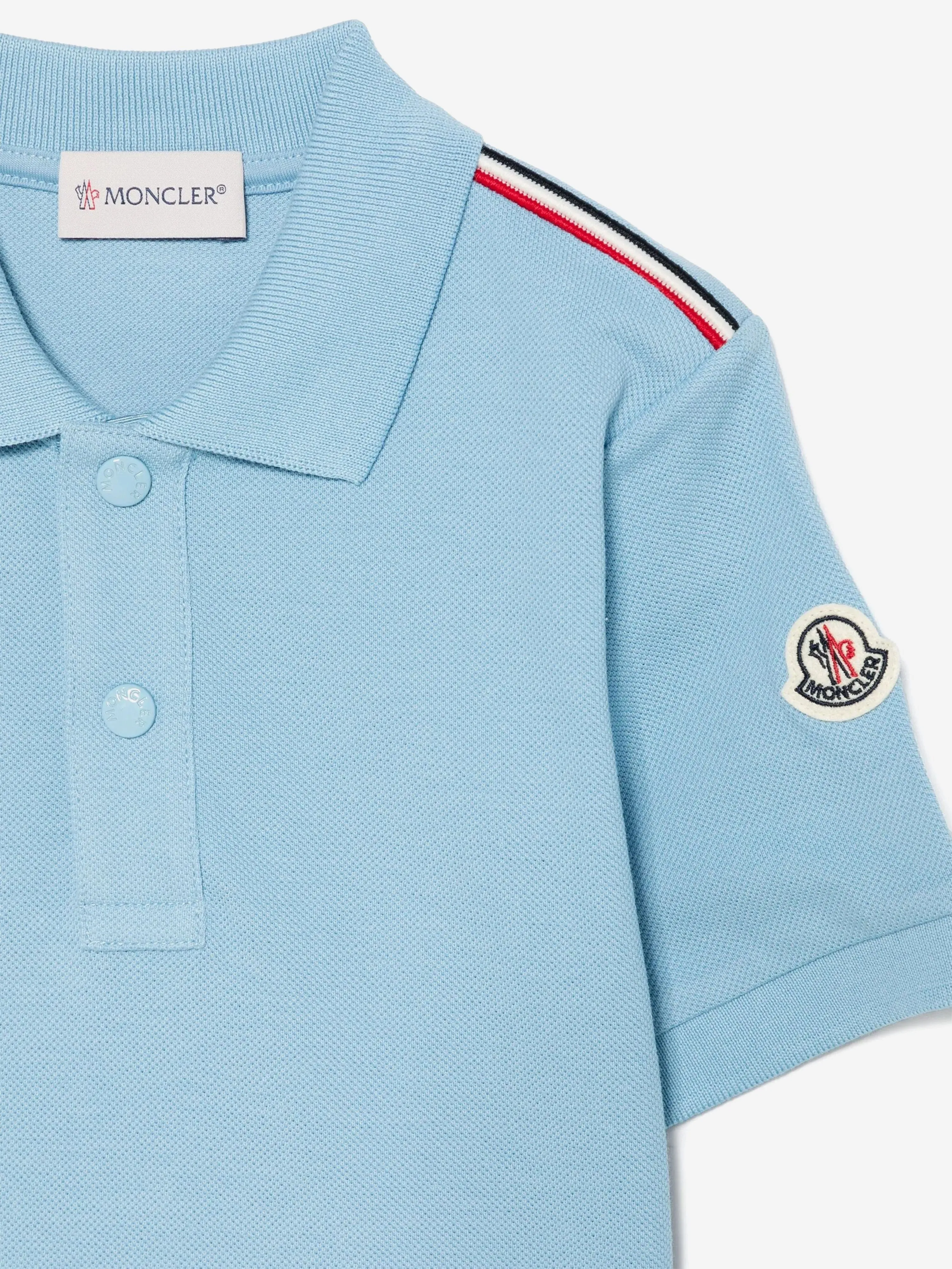 Boys Cotton Polo Shirt in Blue