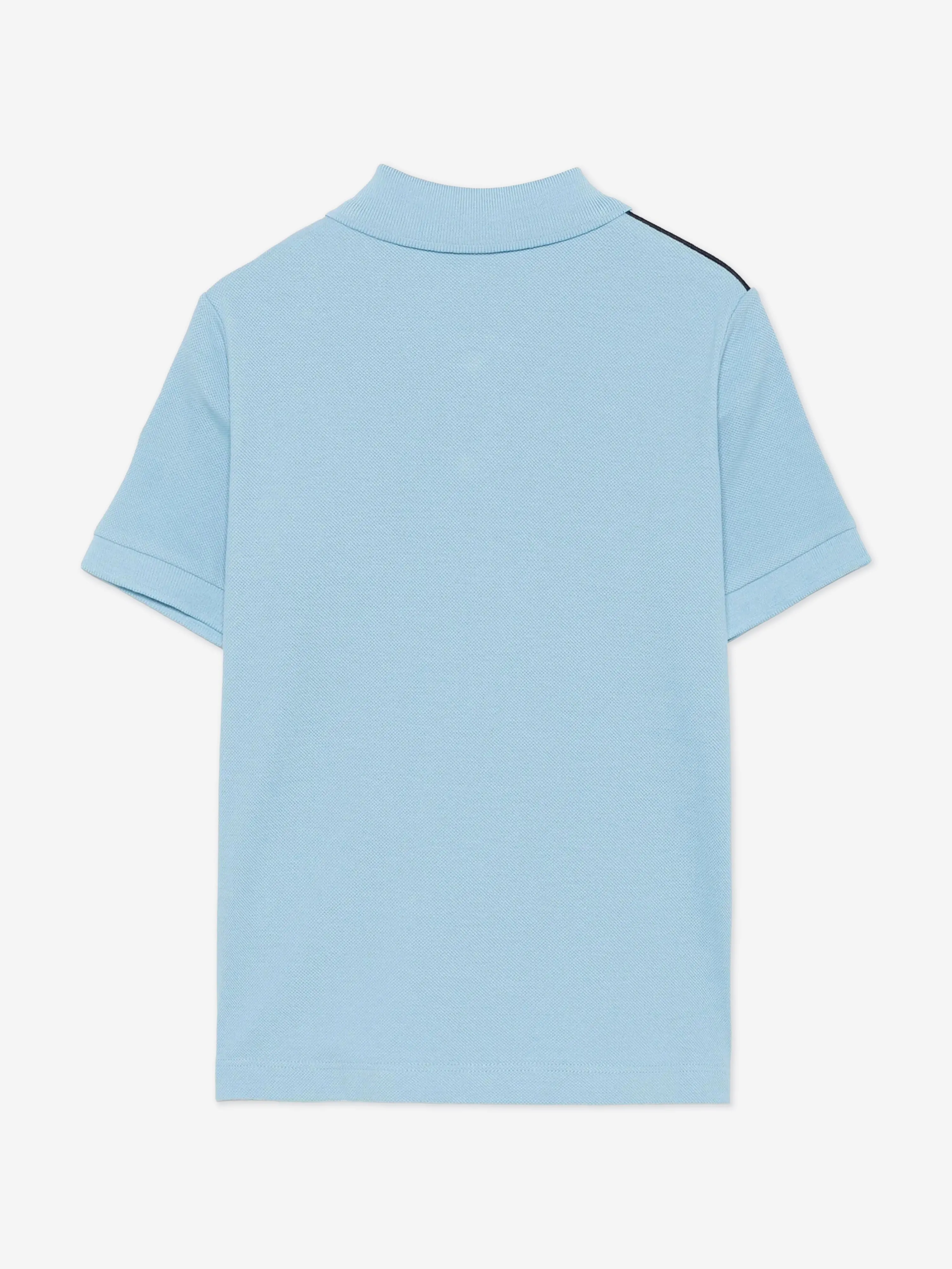 Boys Cotton Polo Shirt in Blue