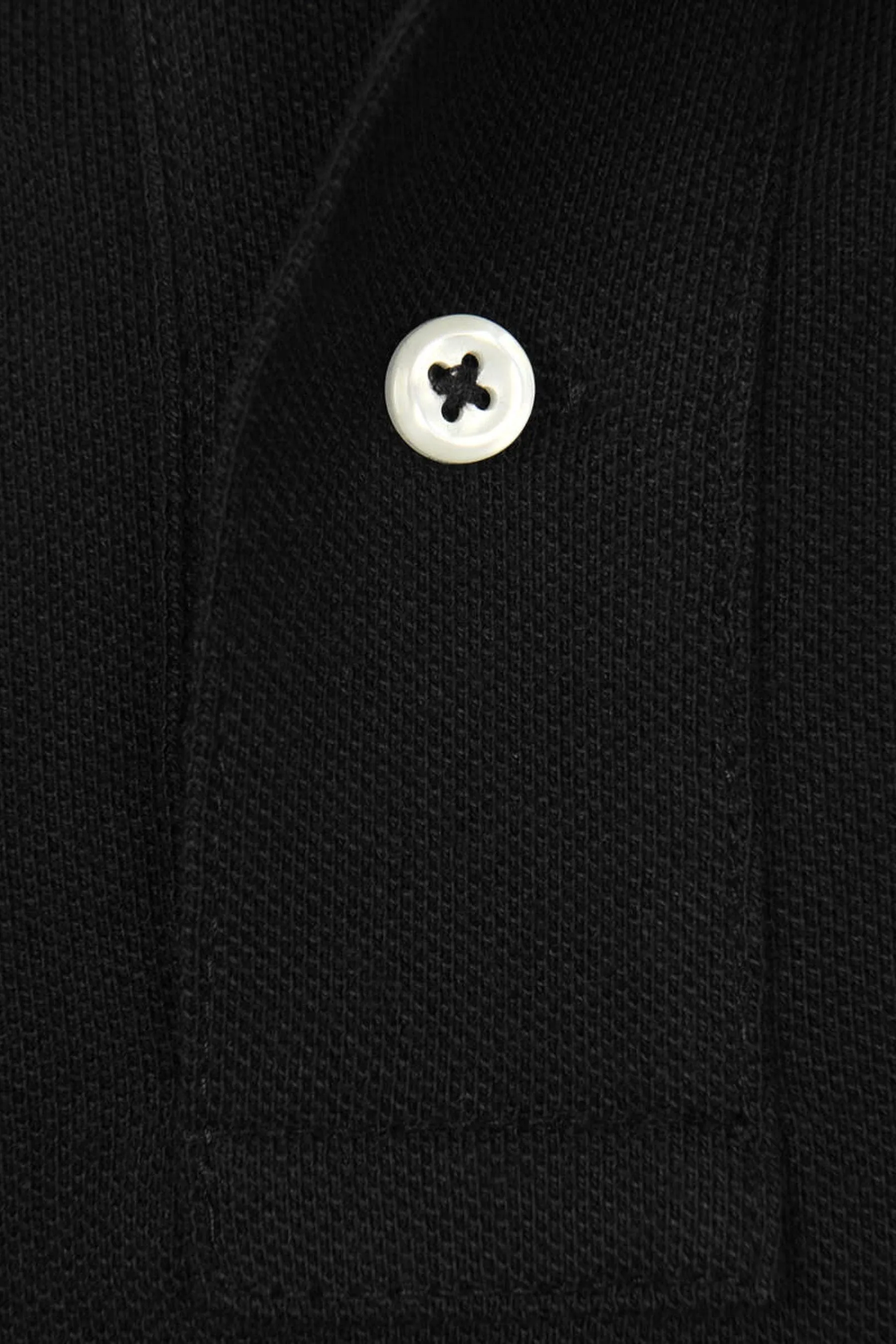 Boys Custom Fit Polo Shirt in Black