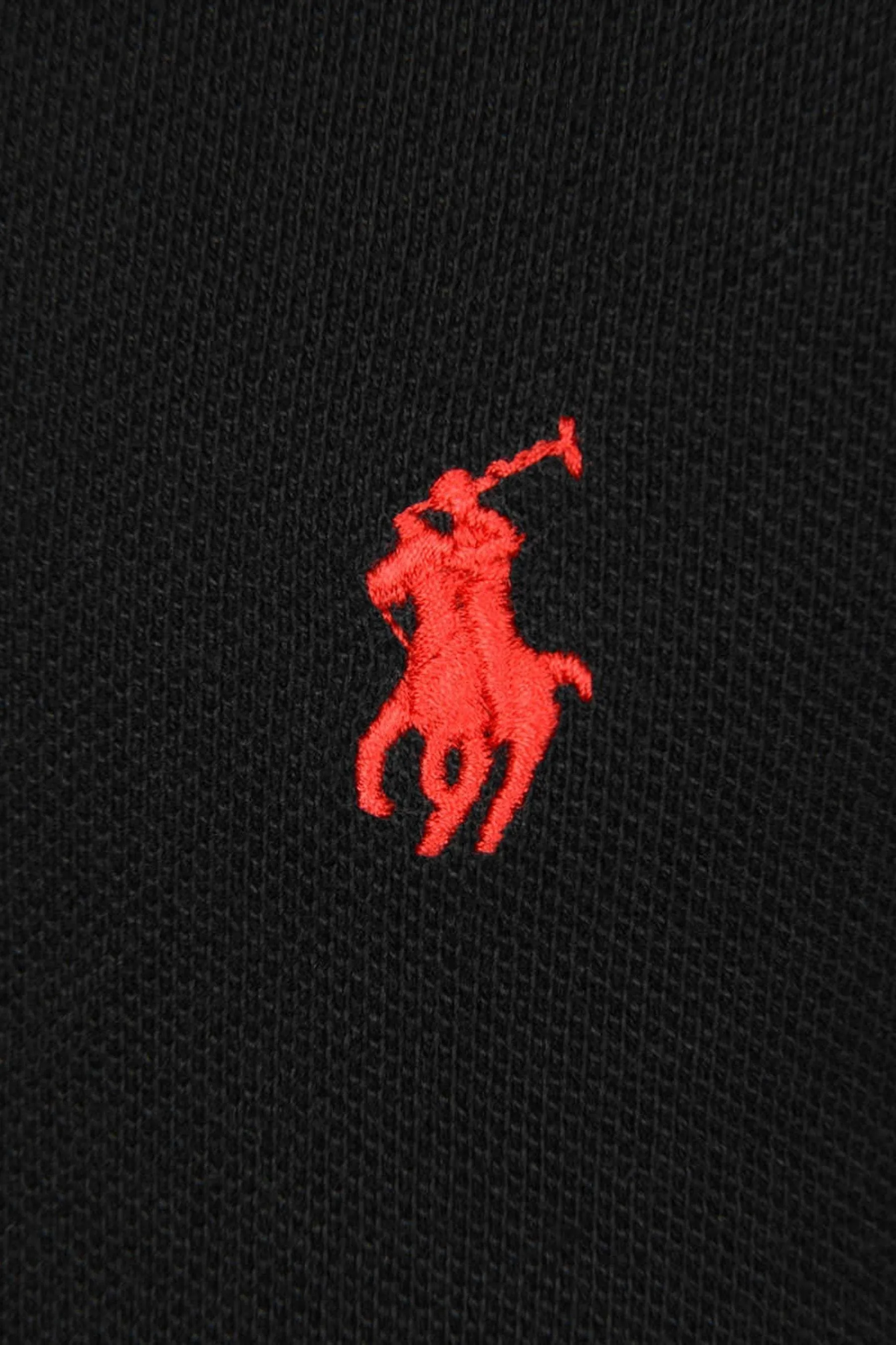 Boys Custom Fit Polo Shirt in Black