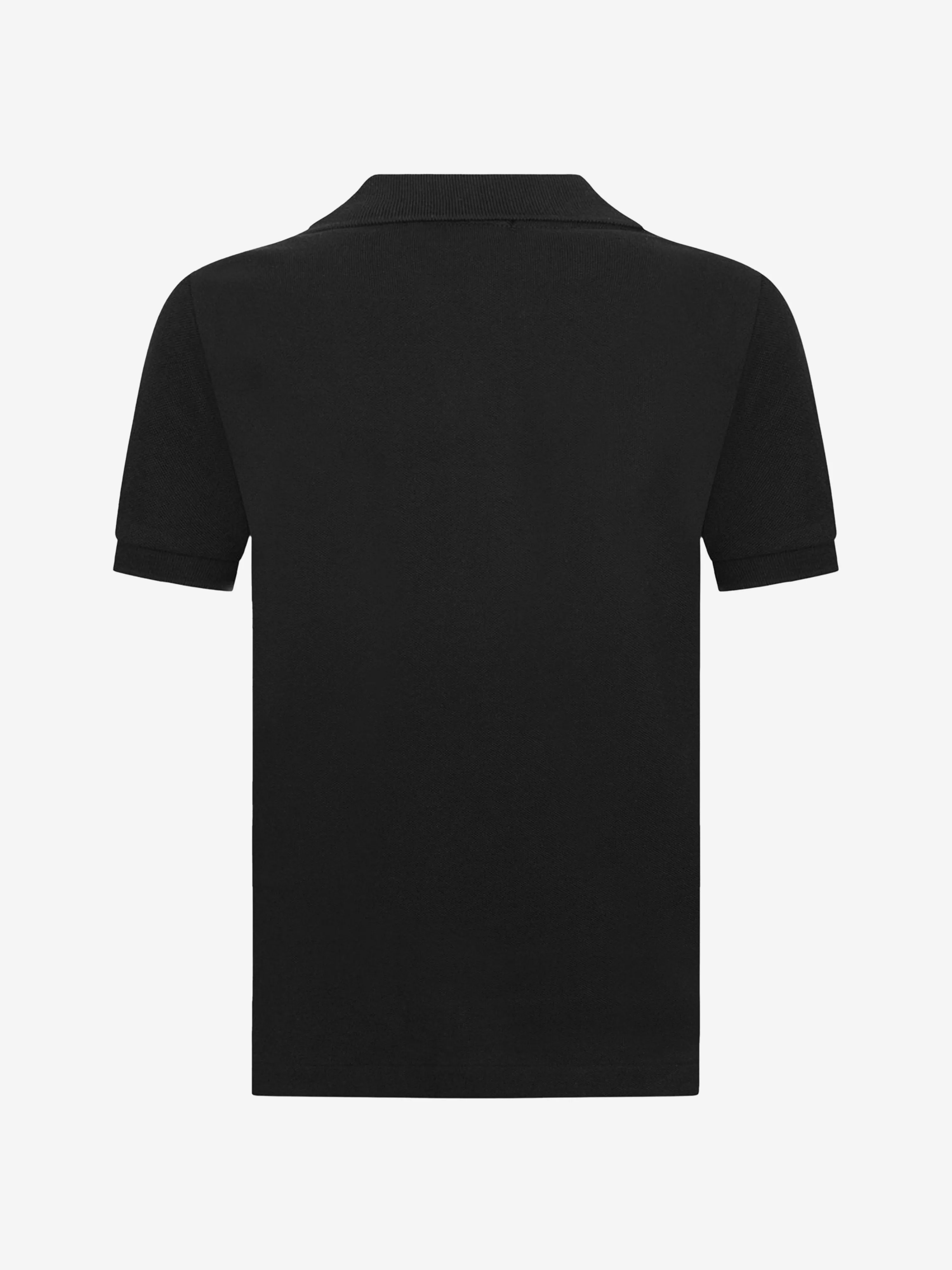 Boys Custom Fit Polo Shirt in Black