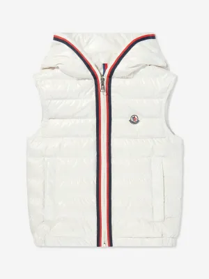 Boys Down Padded Dorcas Gilet in ivory