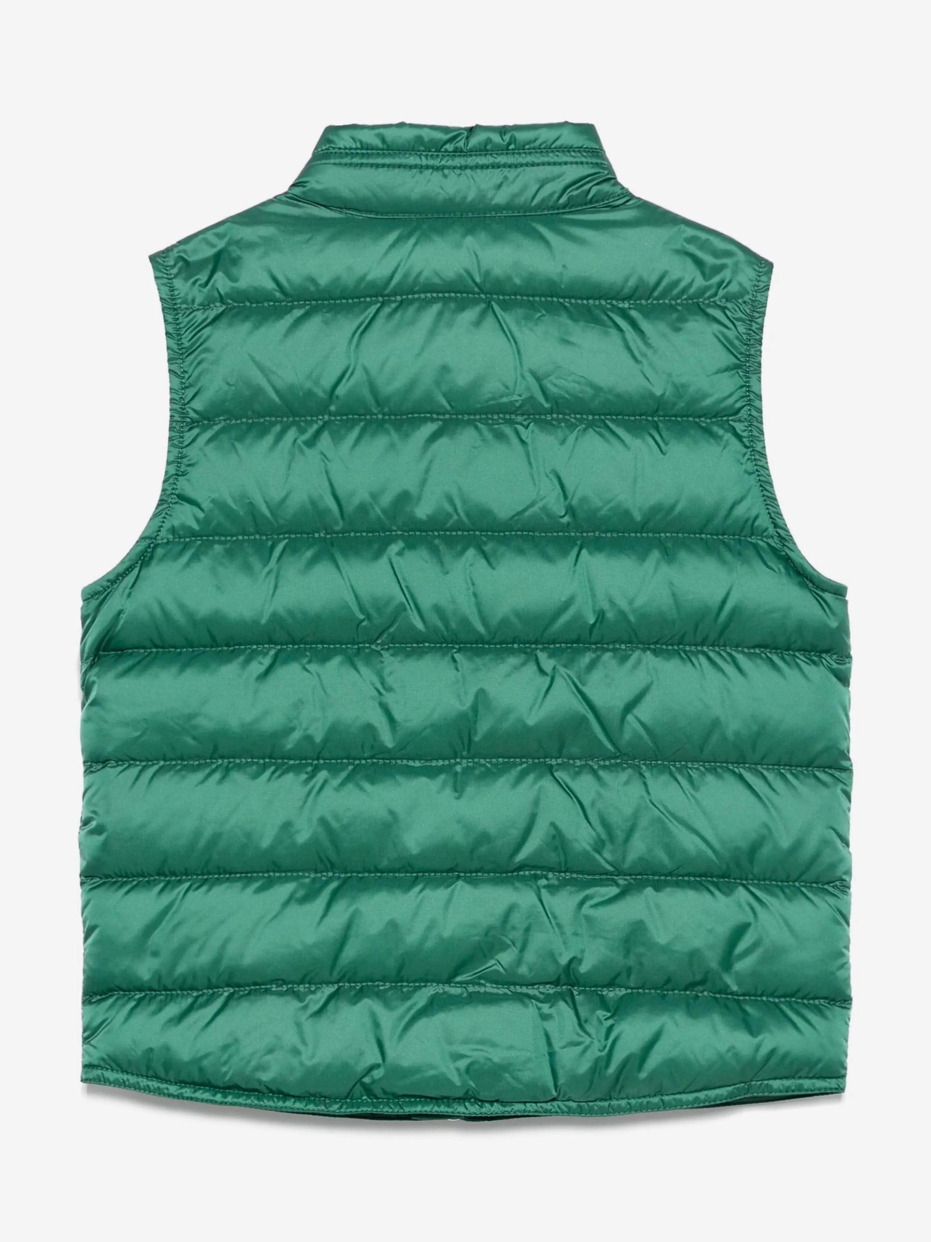 Boys Down Padded Gui Gilet in Green