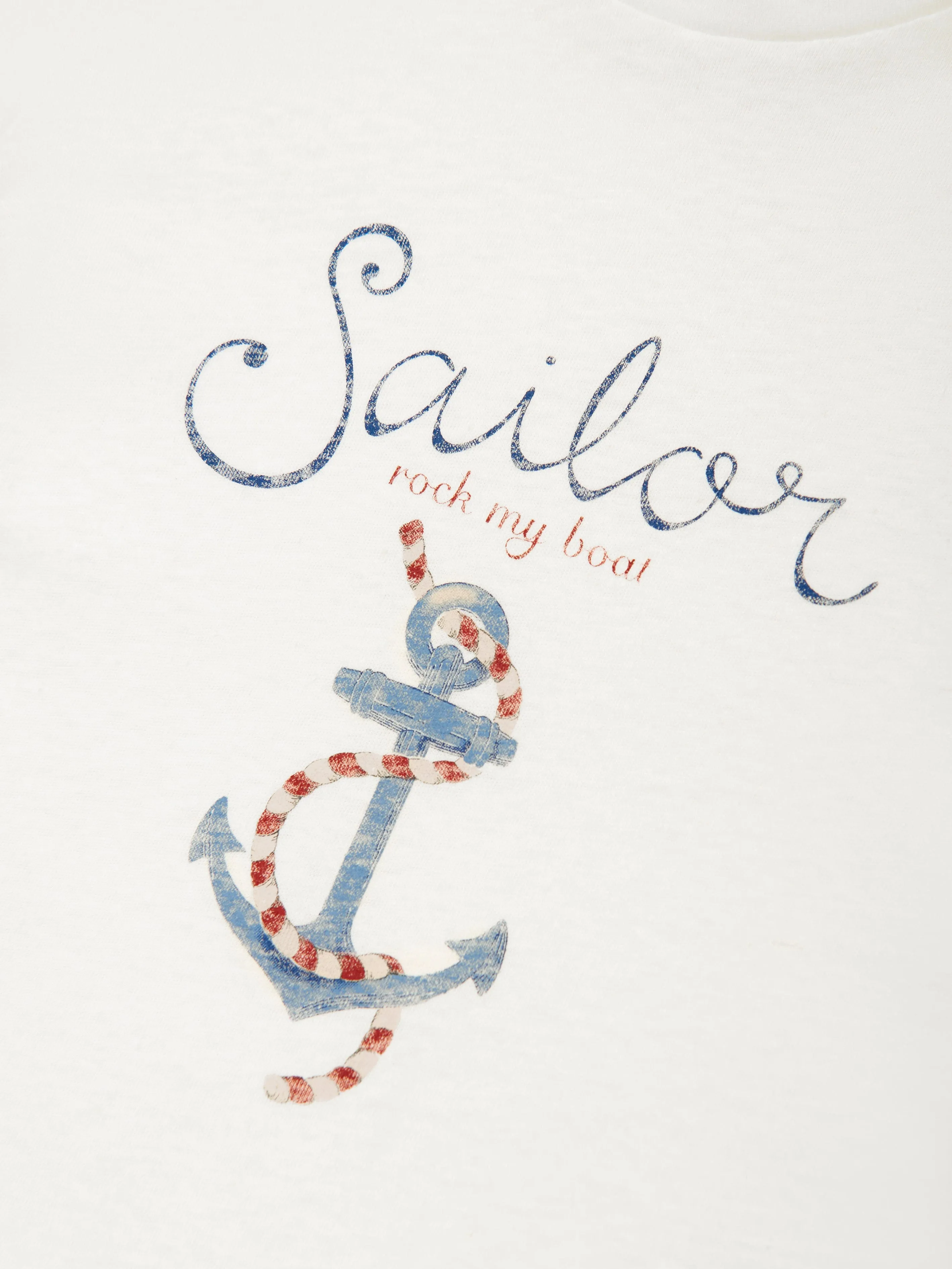 Boys Era Sailor T-Shirt in Ivory