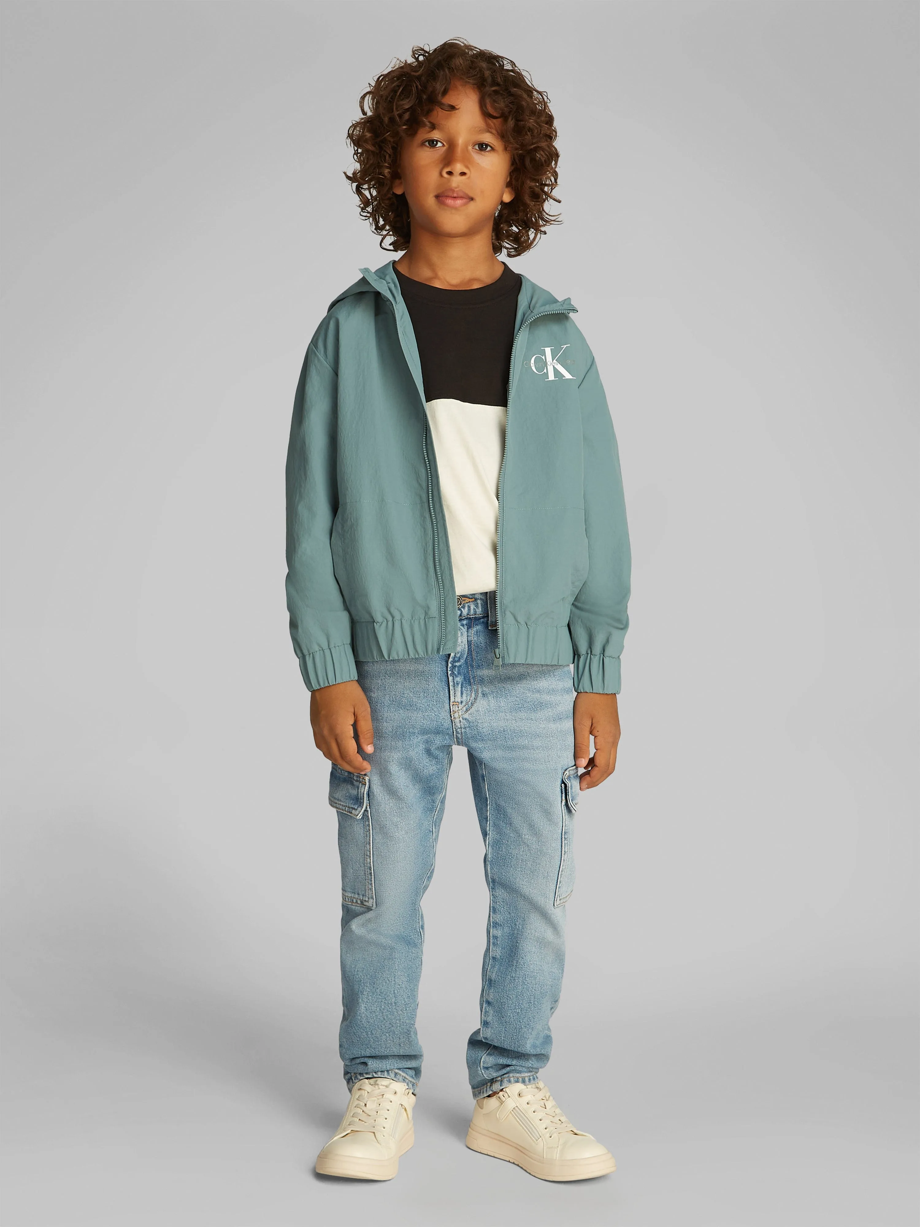 Boys Essential Monologo Jacket in Green