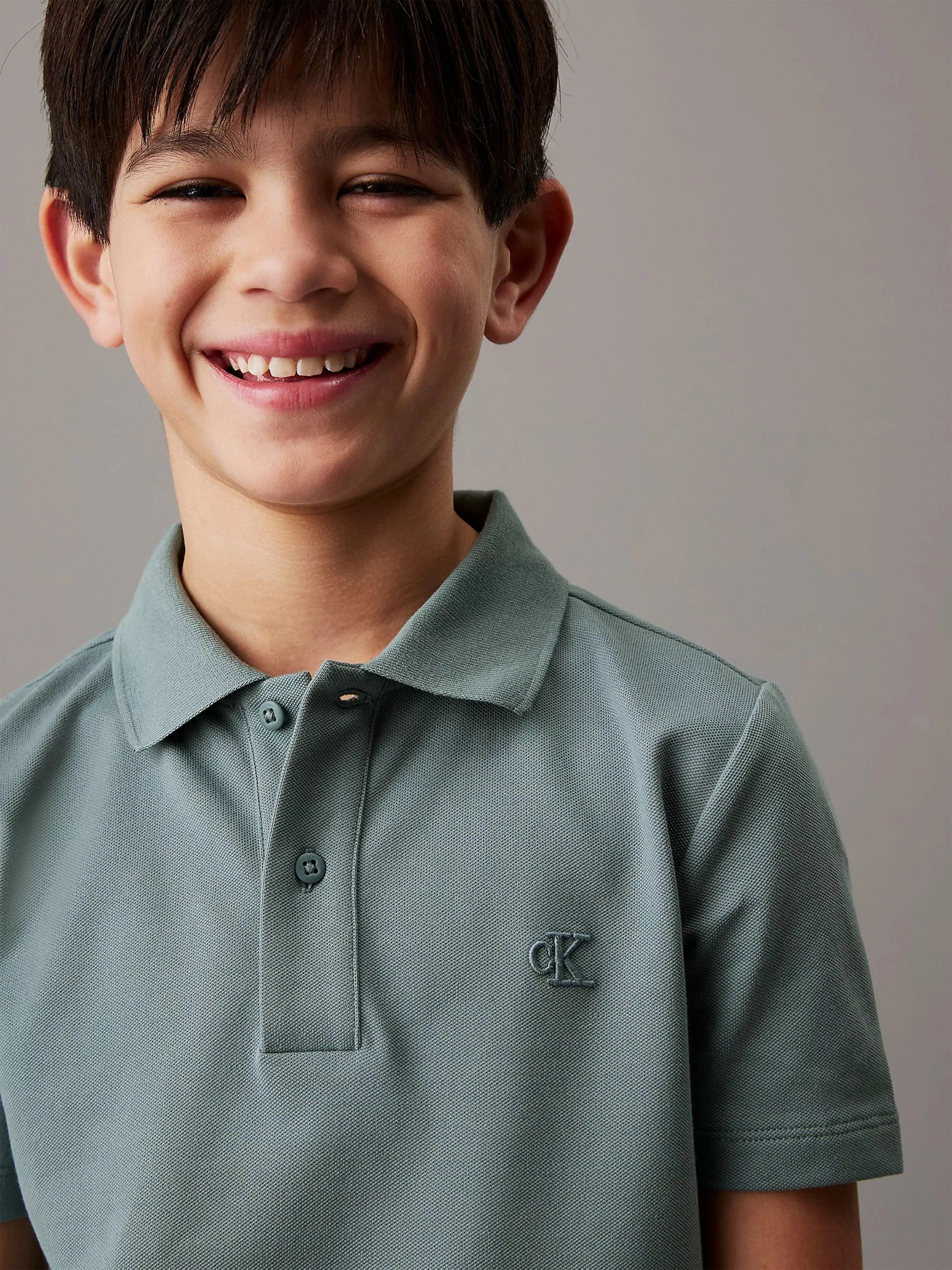 Boys Essential Polo Shirt in Green