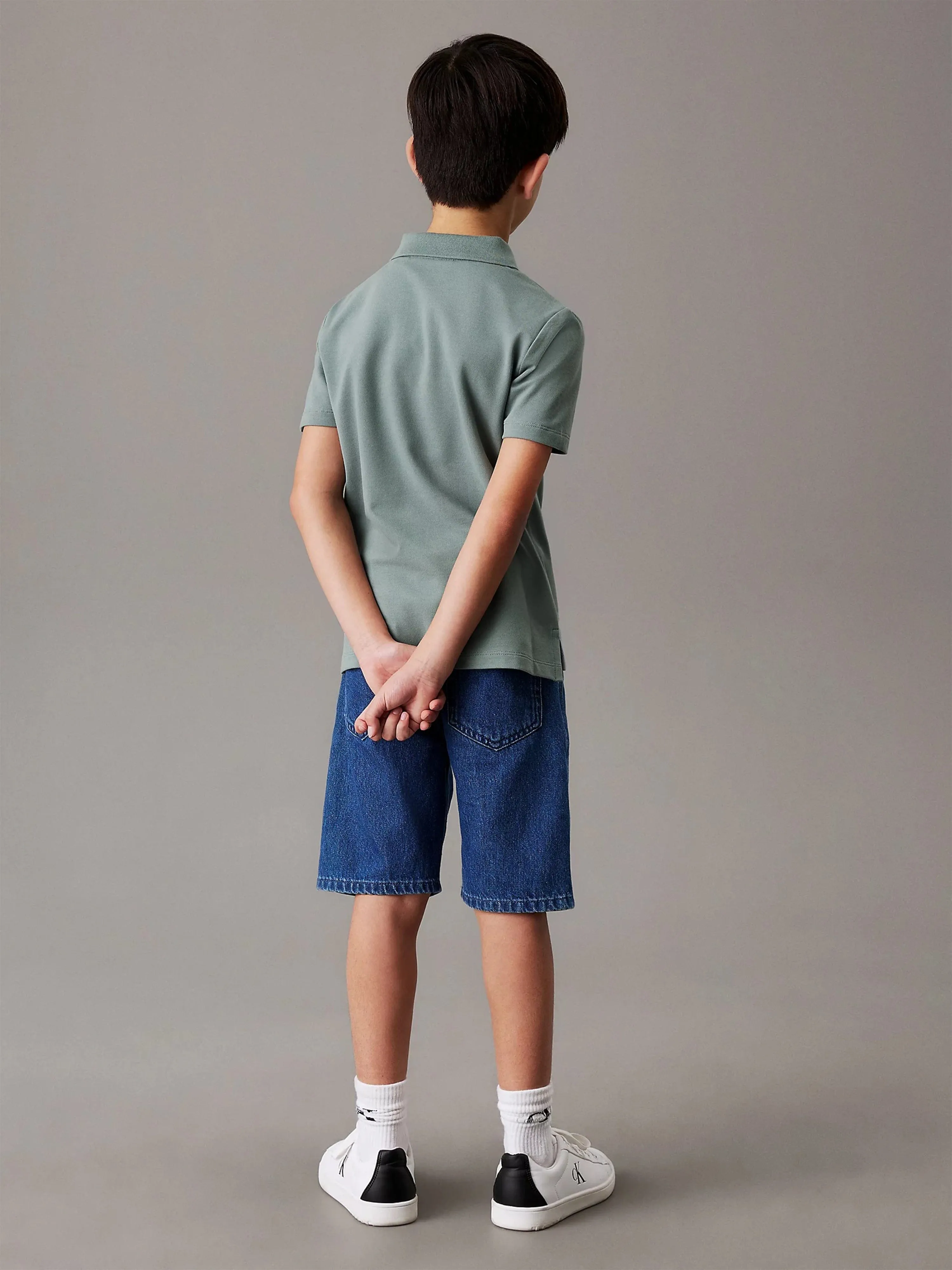 Boys Essential Polo Shirt in Green