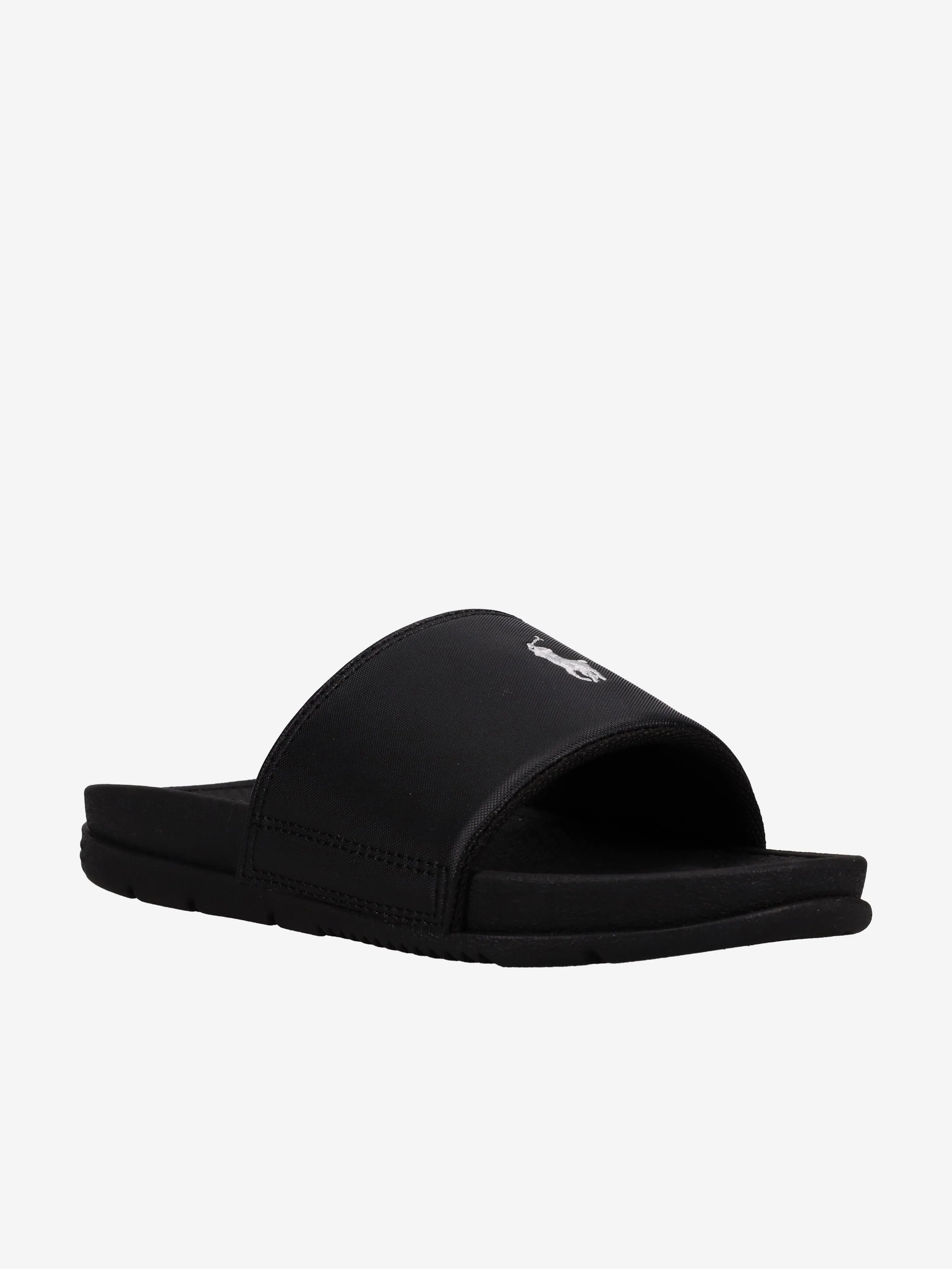 Boys Fairview Logo Sliders in Black