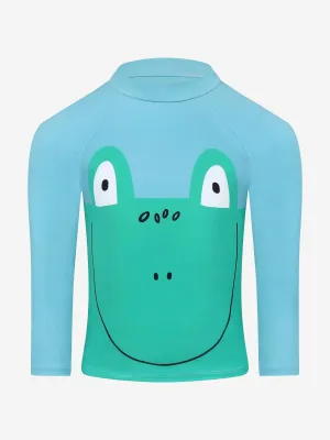 Boys Frog Swim Top in Green