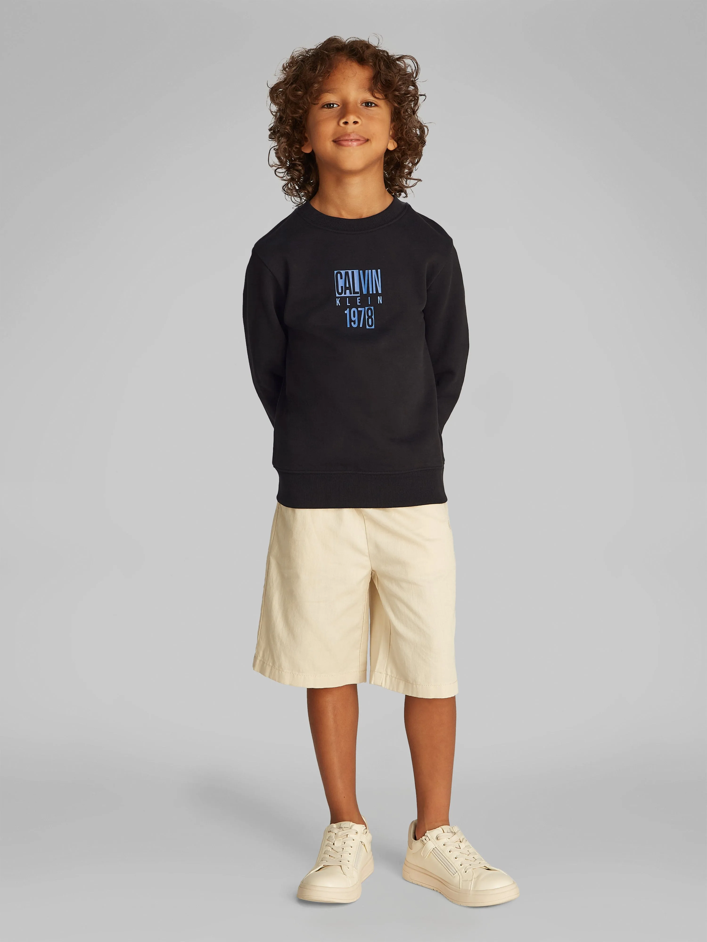 Boys Good Level Graphic Sweatshirt in Black