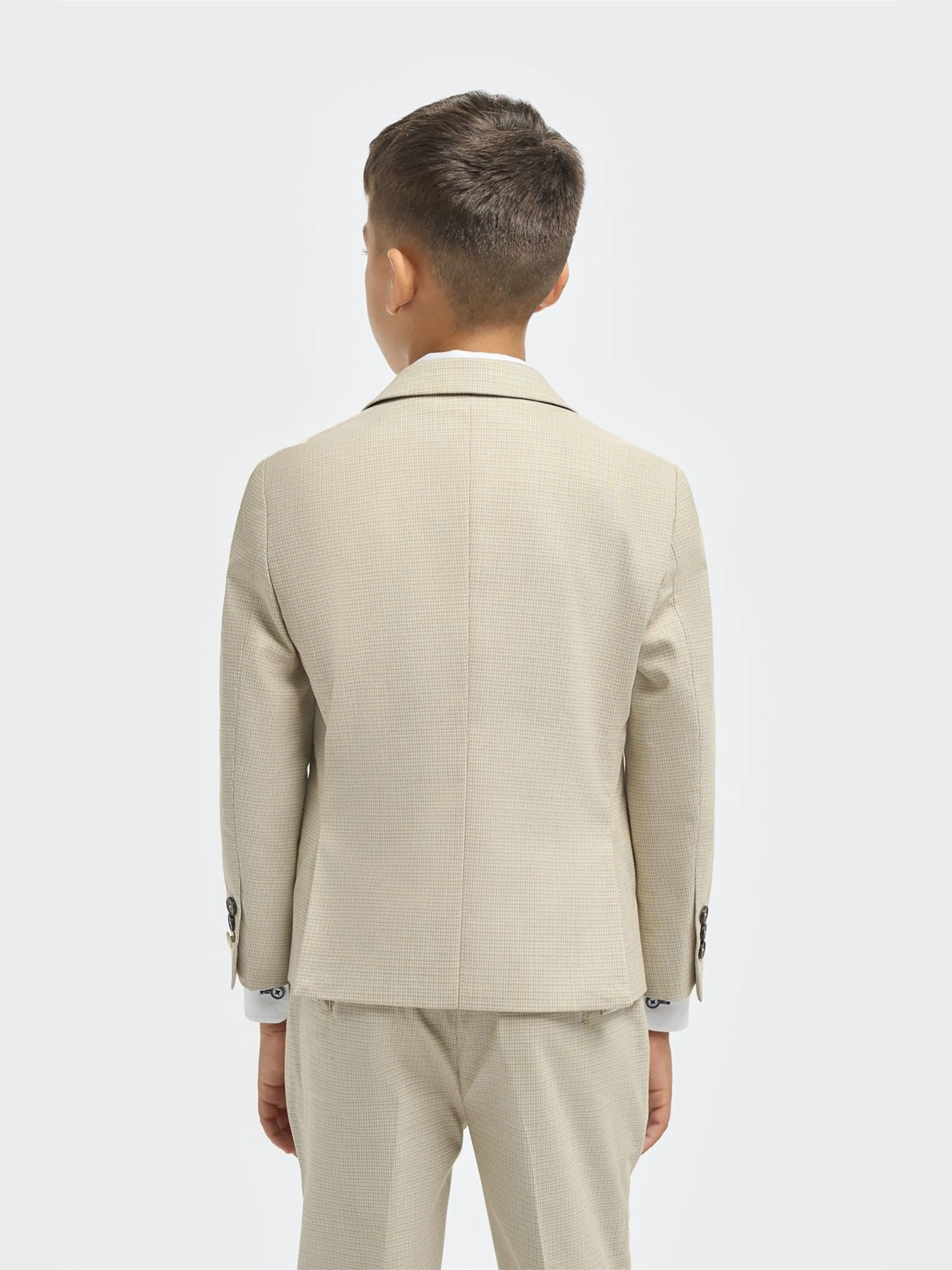 Boys Hampton Suit in Beige