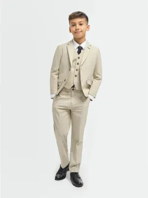 Boys Hampton Suit in Beige