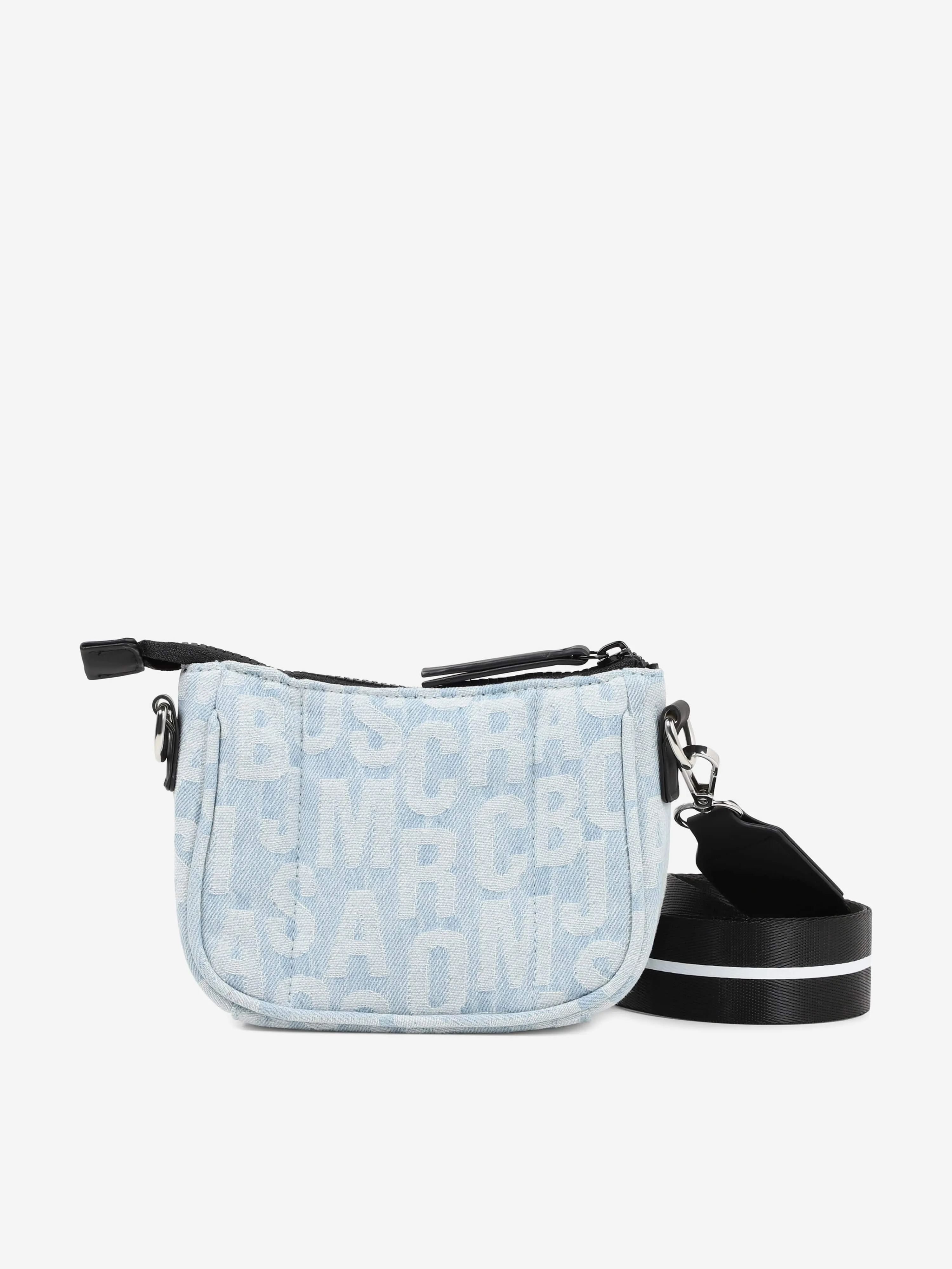 Boys Jacquard Monogram Denim Crossbody Bag in Blue (16cm)